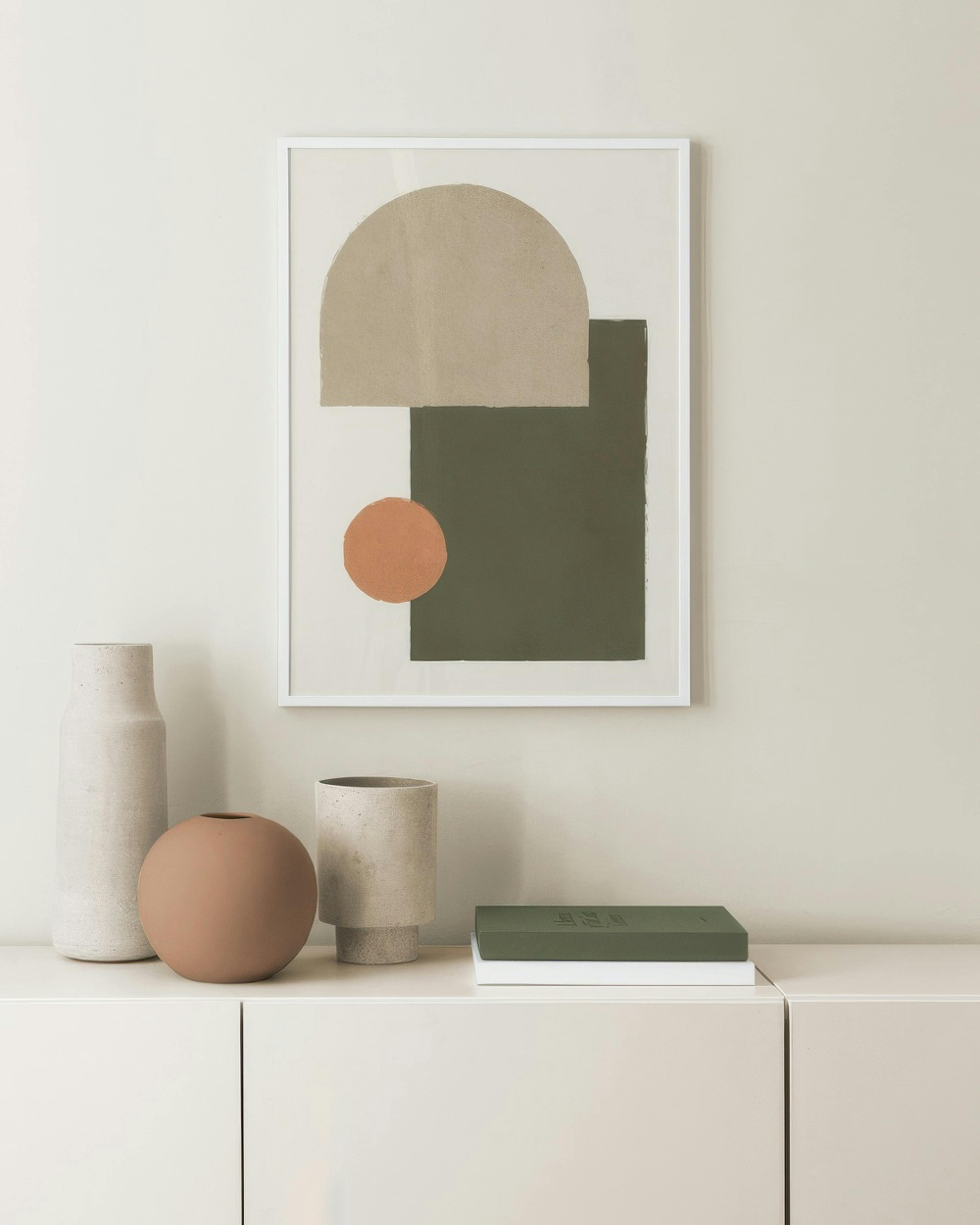 Earthy Geometrics No2 Affiche