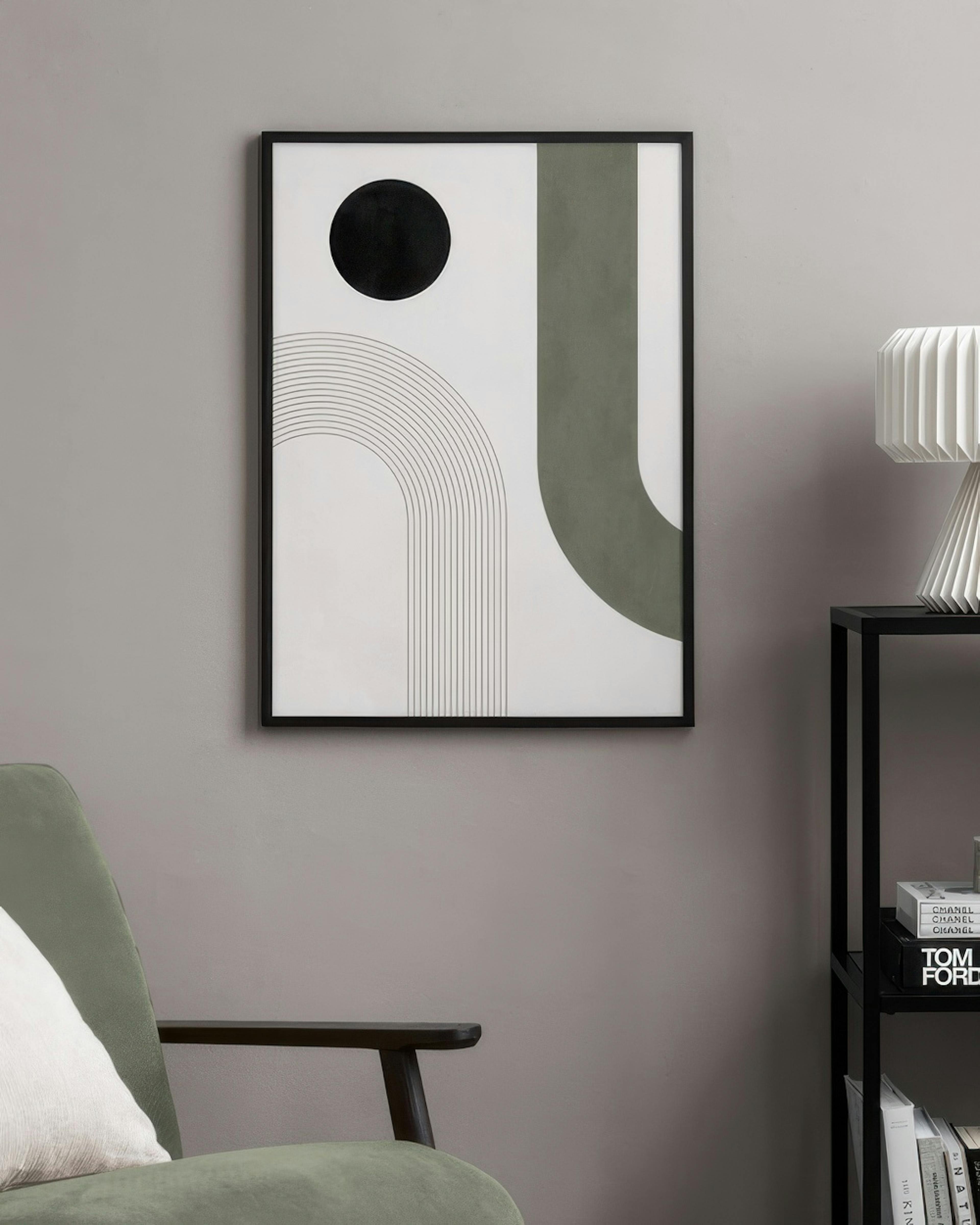 Green Geometrics No2 Print