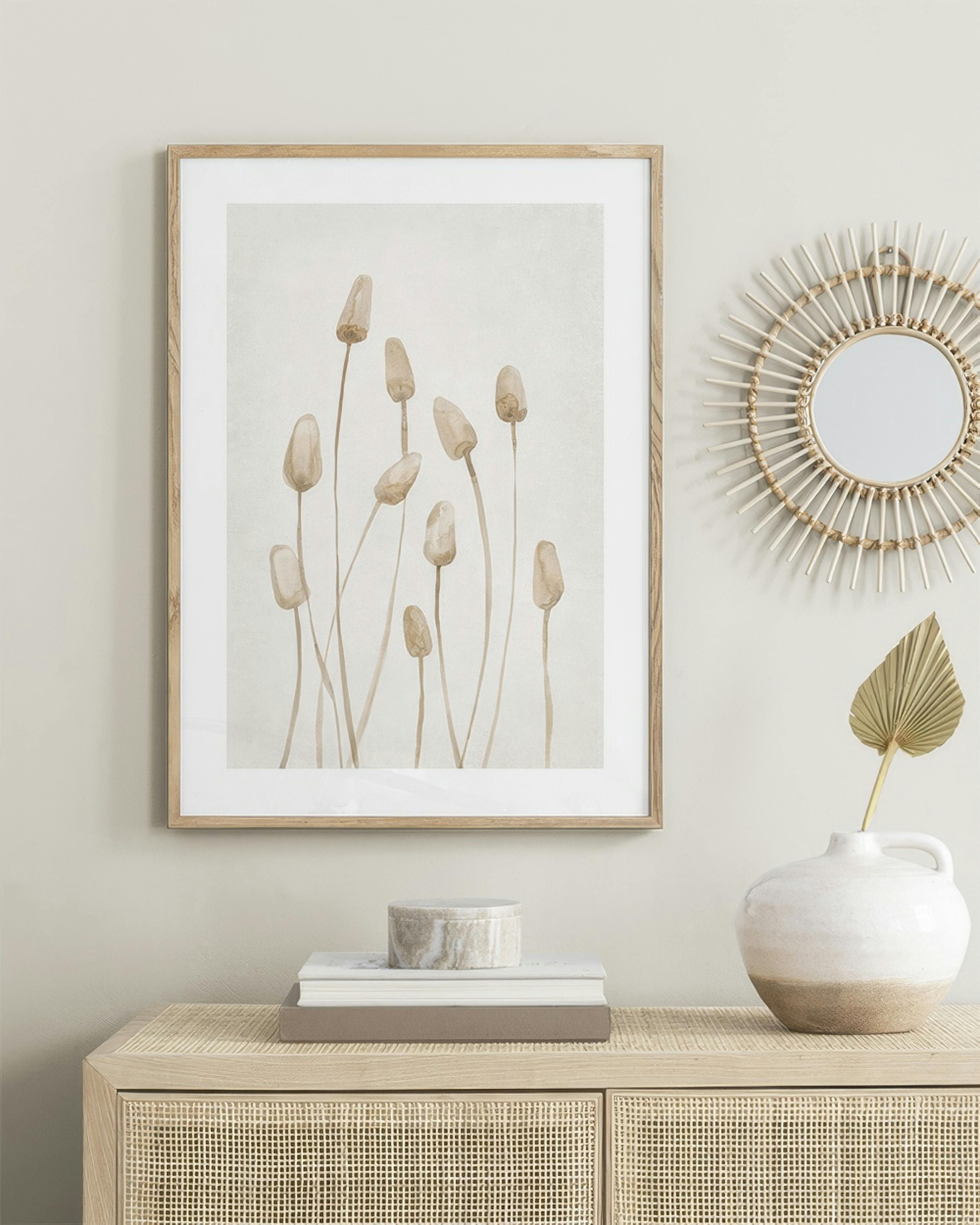 Watercolor Dried Plants Poster