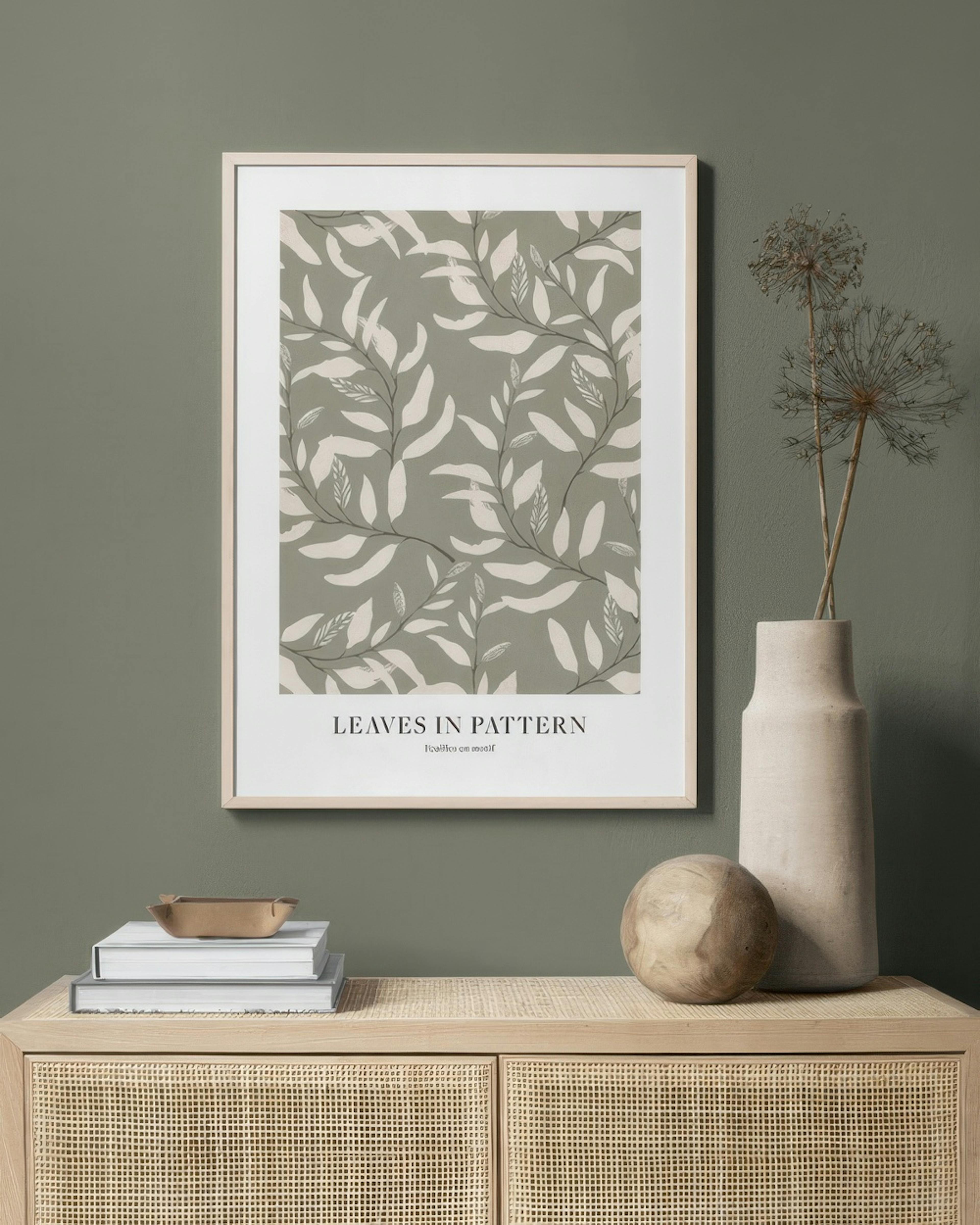 Leaves in Pattern Poster