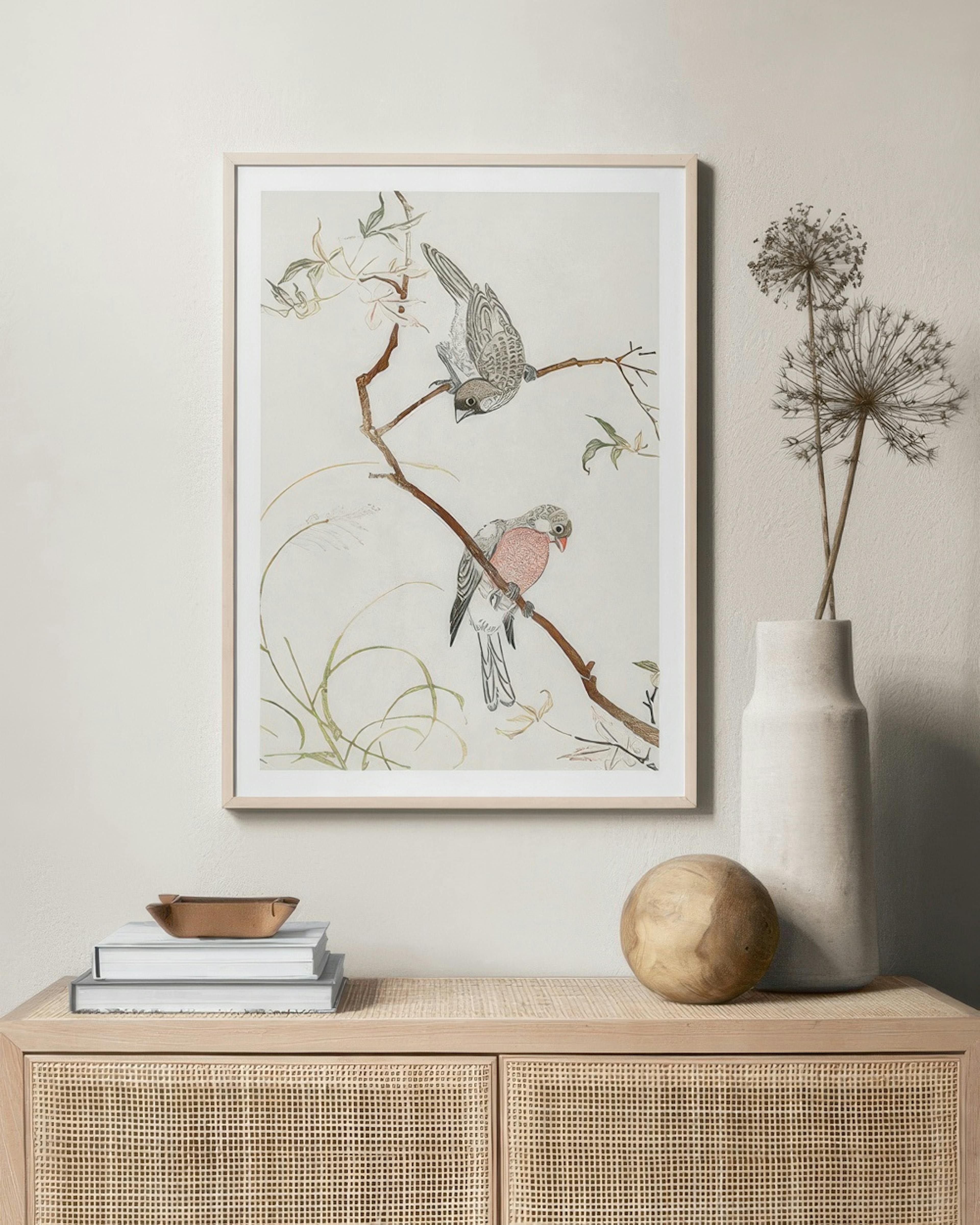 Japanese Seagulls Print