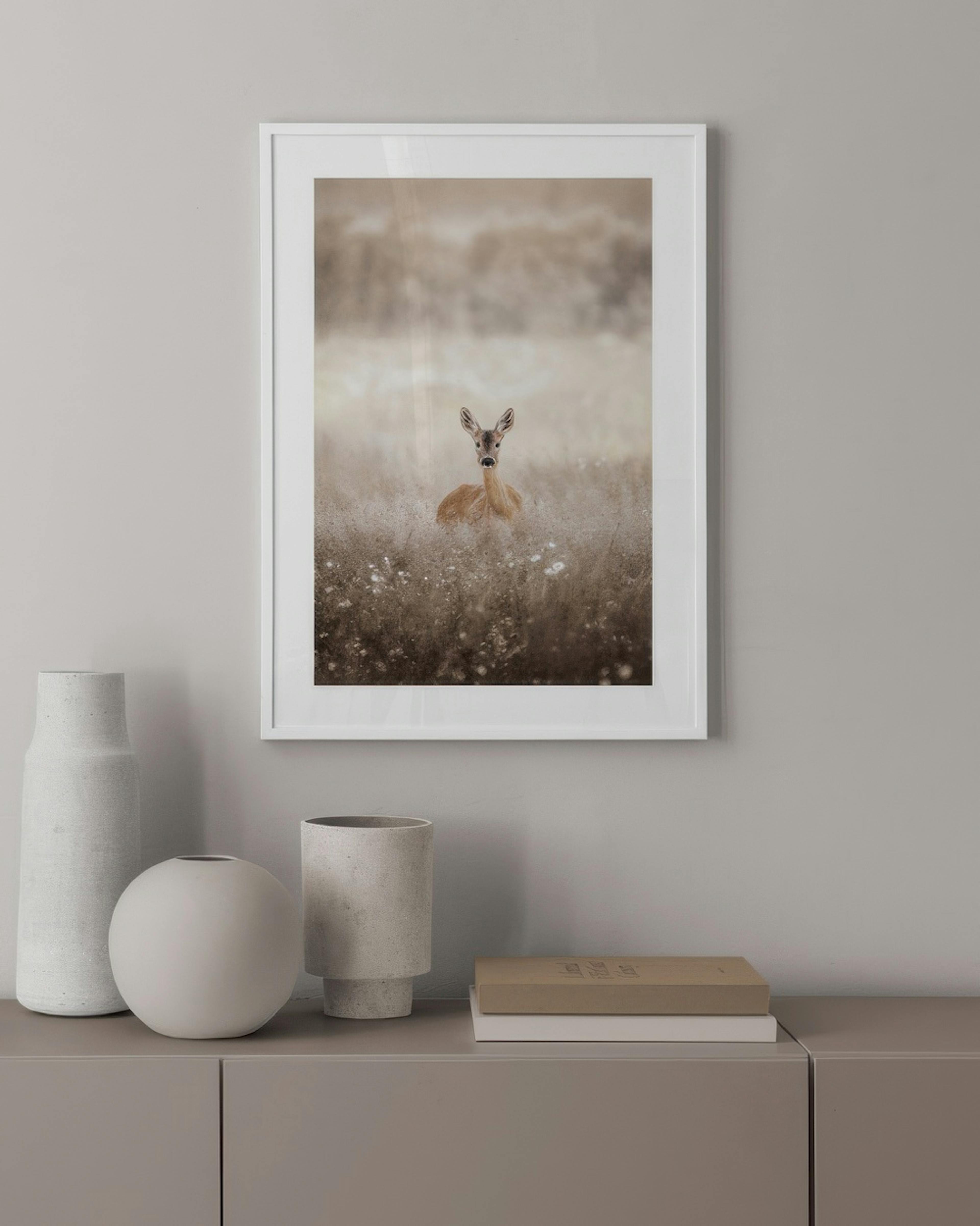 Roe Deer on a Field Print