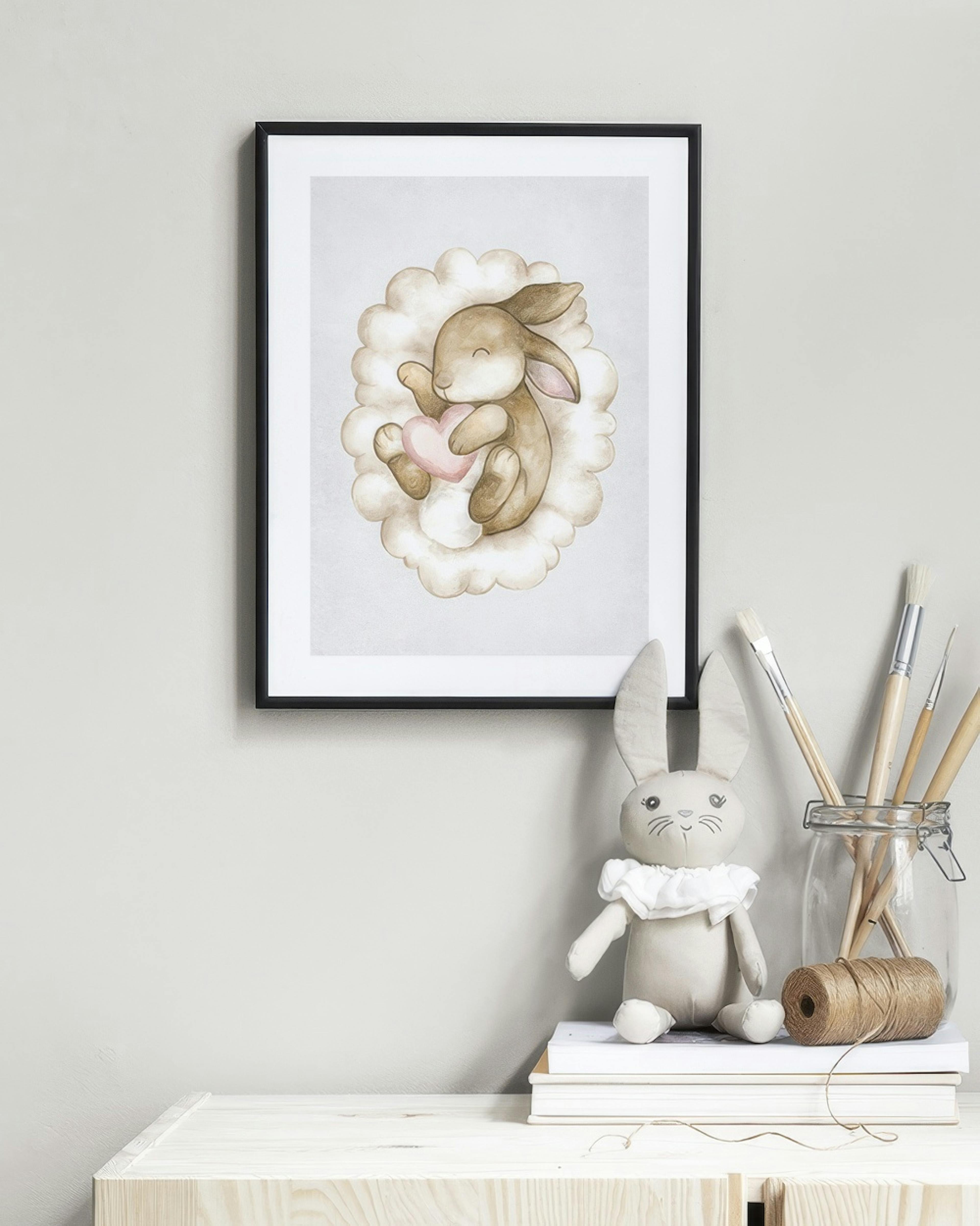 Sleeping Bunny Print