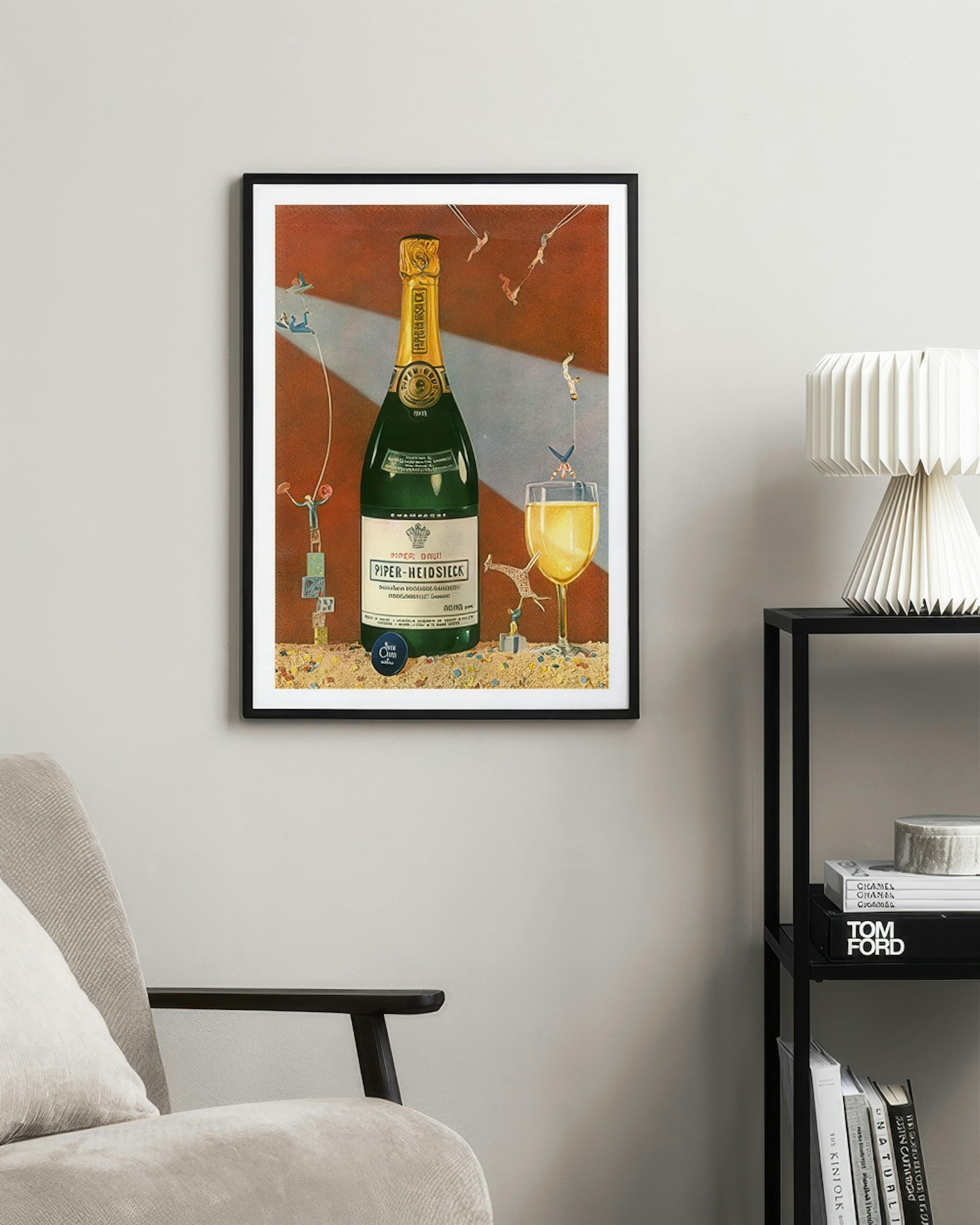 Vintage Champagne Print