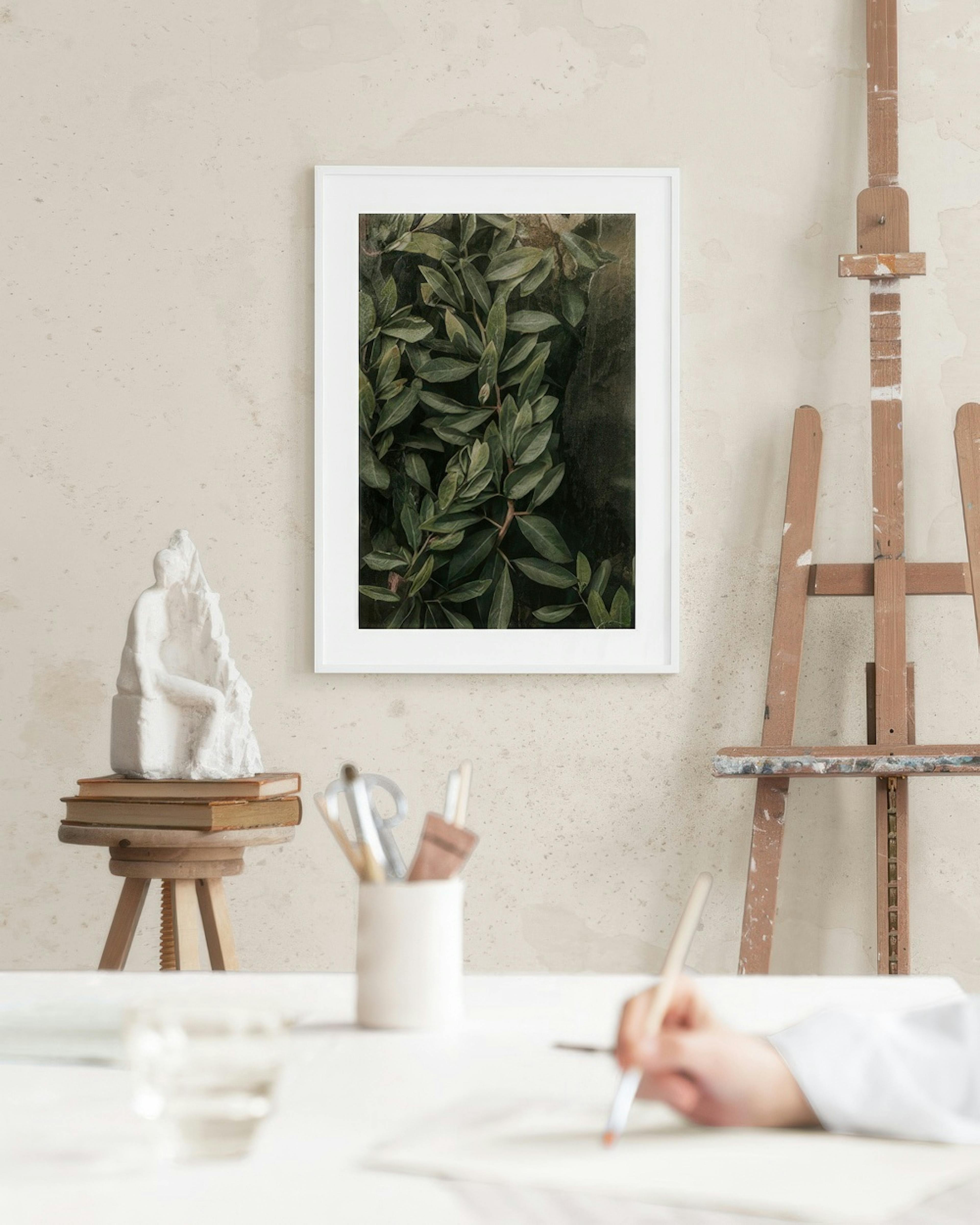 Greenery Behind Glass Poster