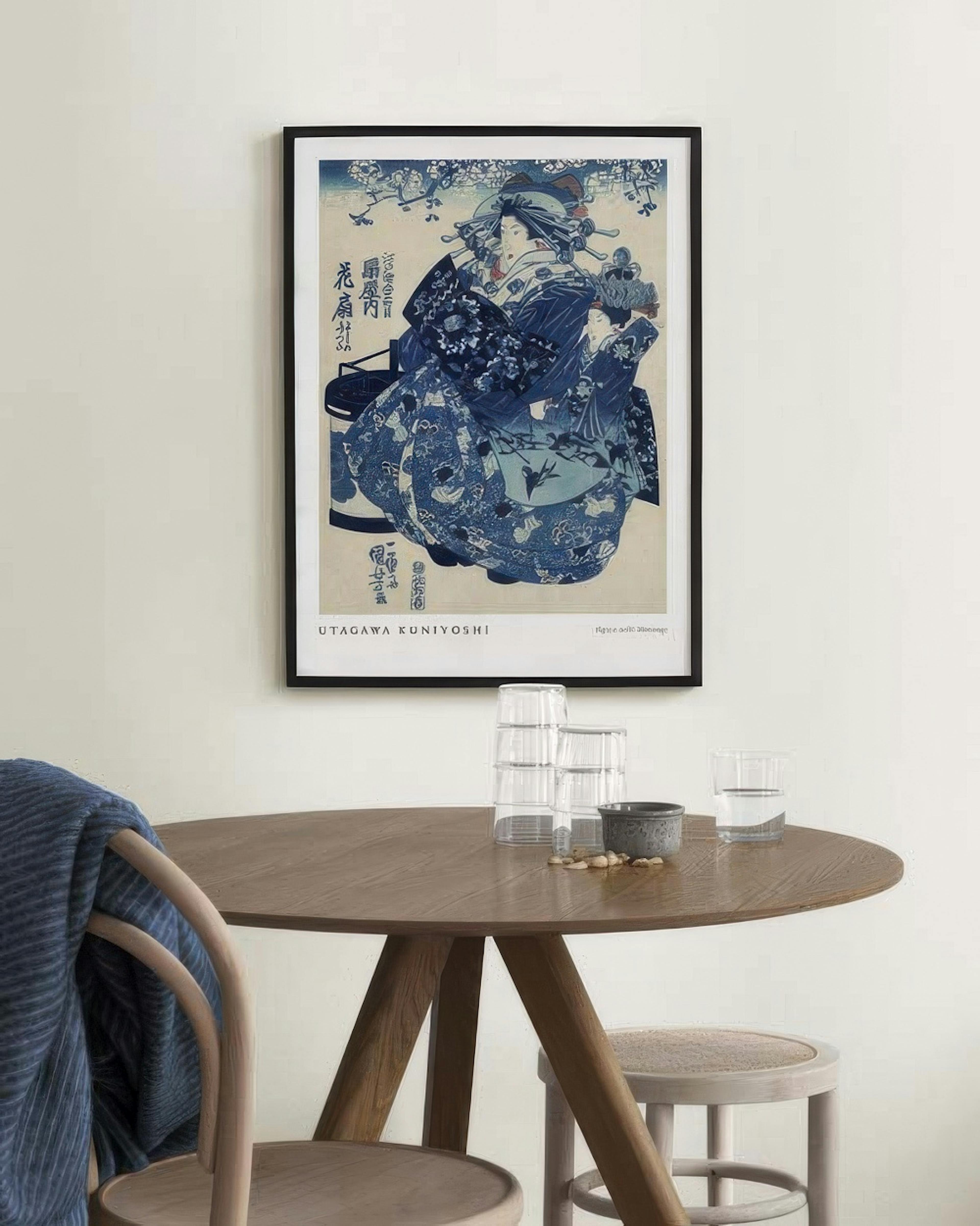 Utagawa Kuniyoshi - Ogiya uchi Hanaogi Print
