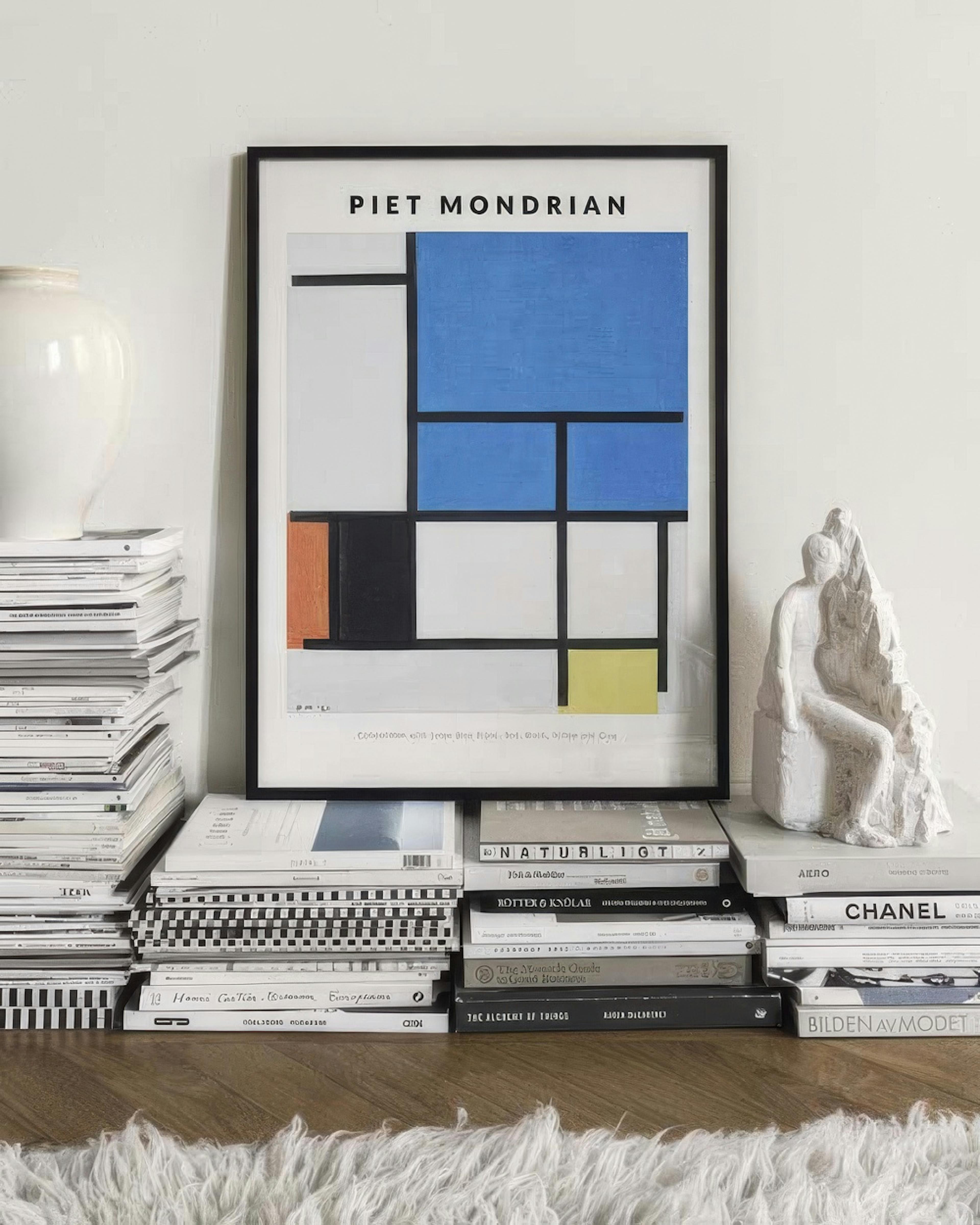 Piet Mondrian - Composition with Large Blue Plane, Red, Black, Yellow and Gray Print