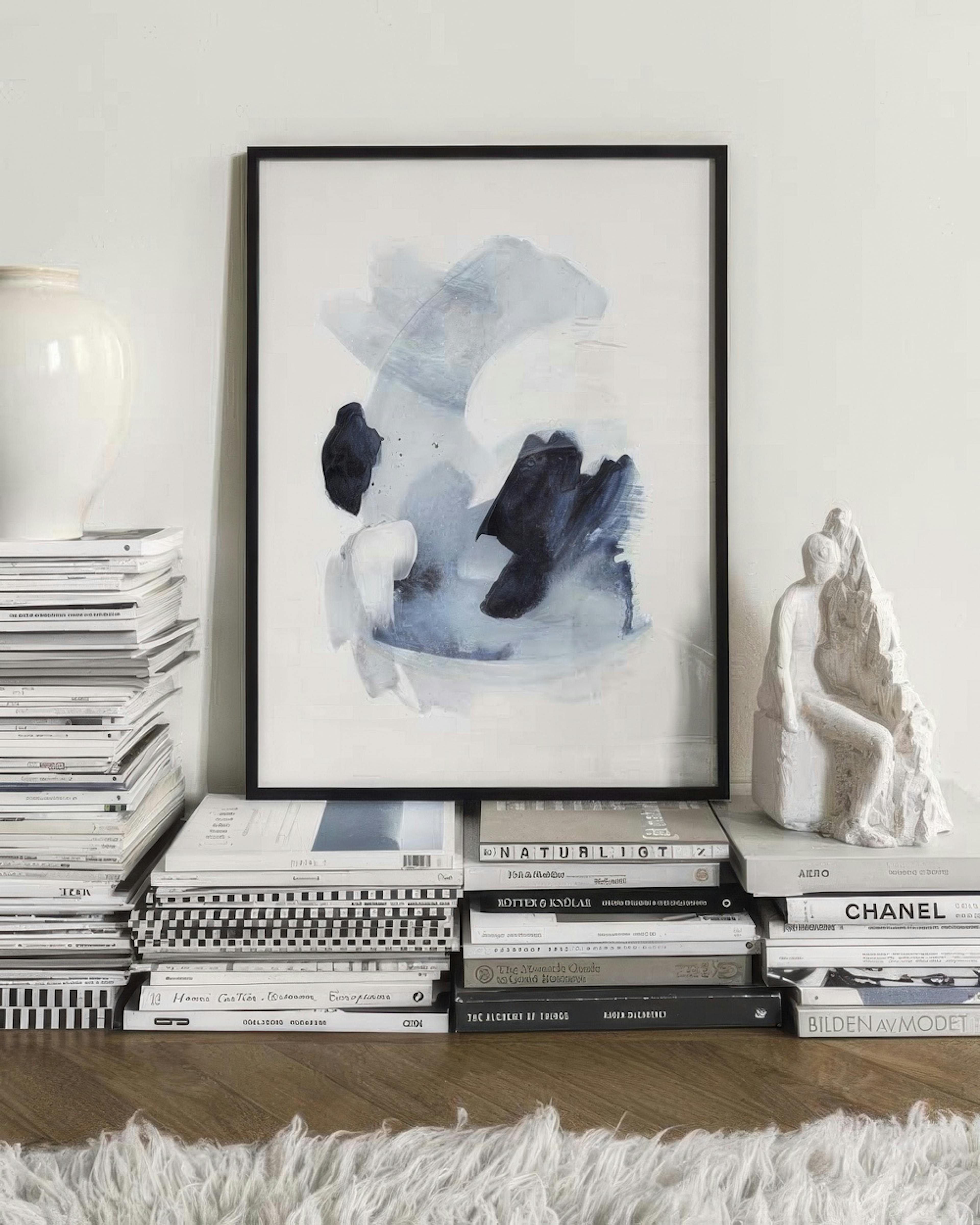 Watercolor Blues No1 Print