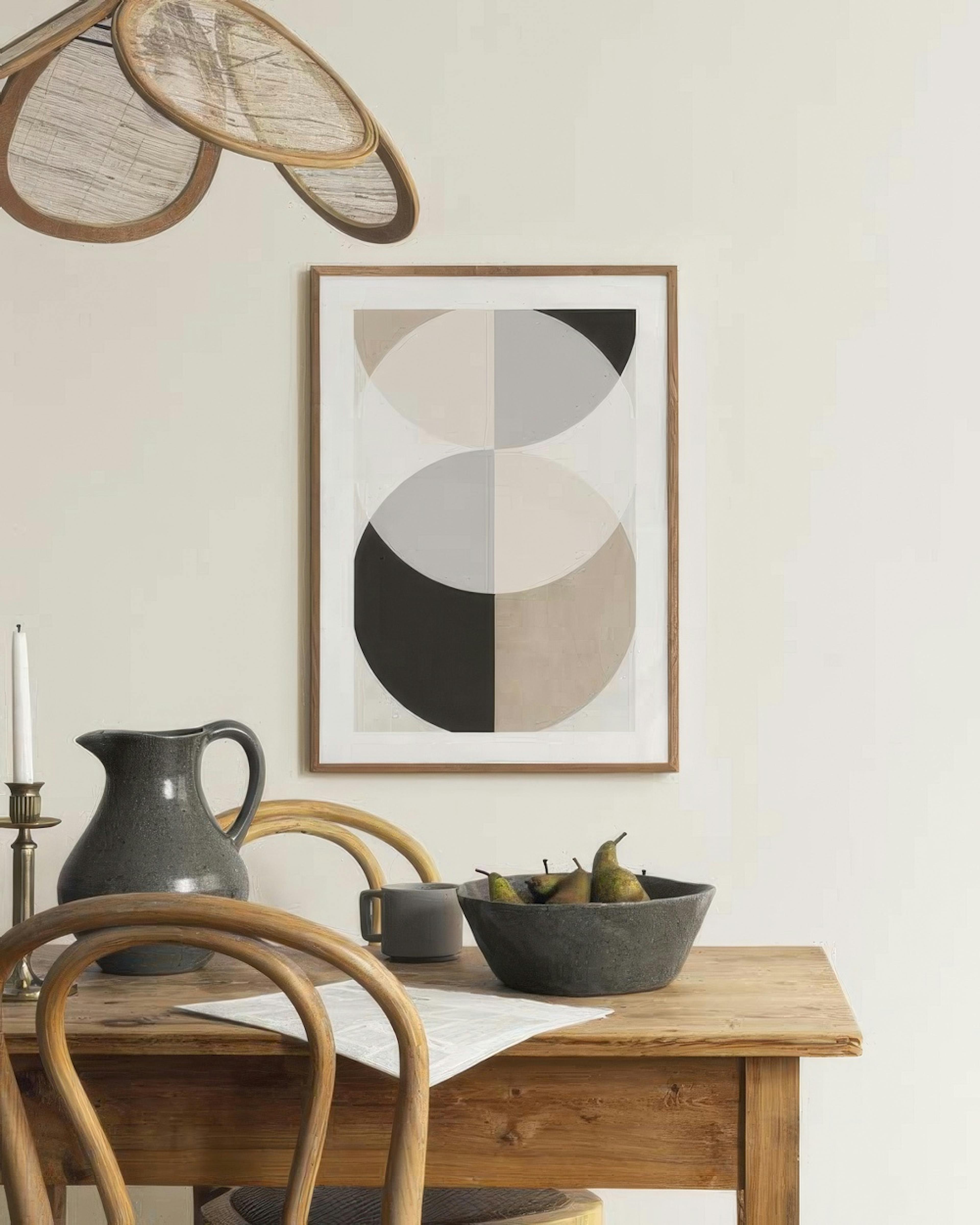 Rustic Circles Poster