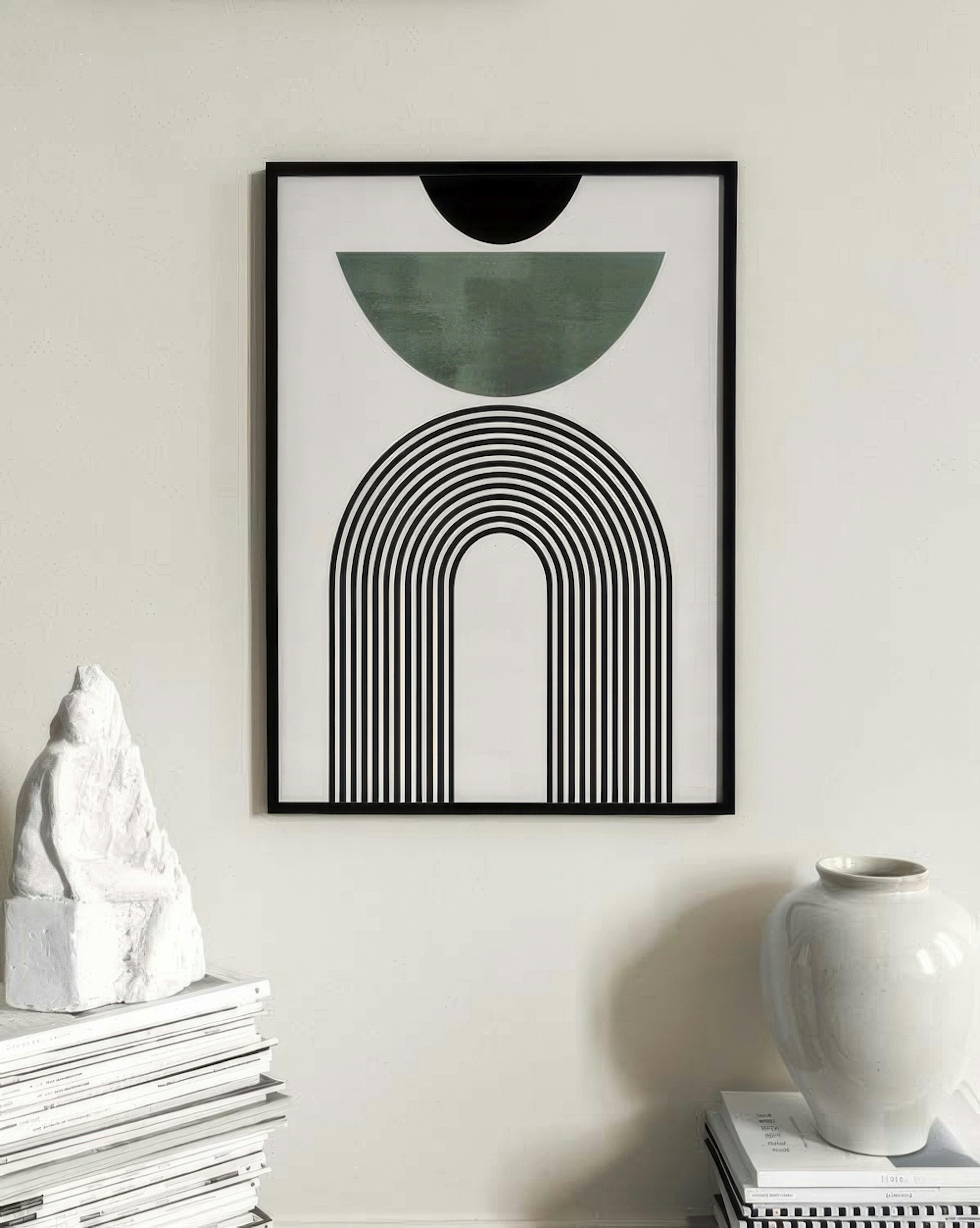 Mid Century Green No2 Print