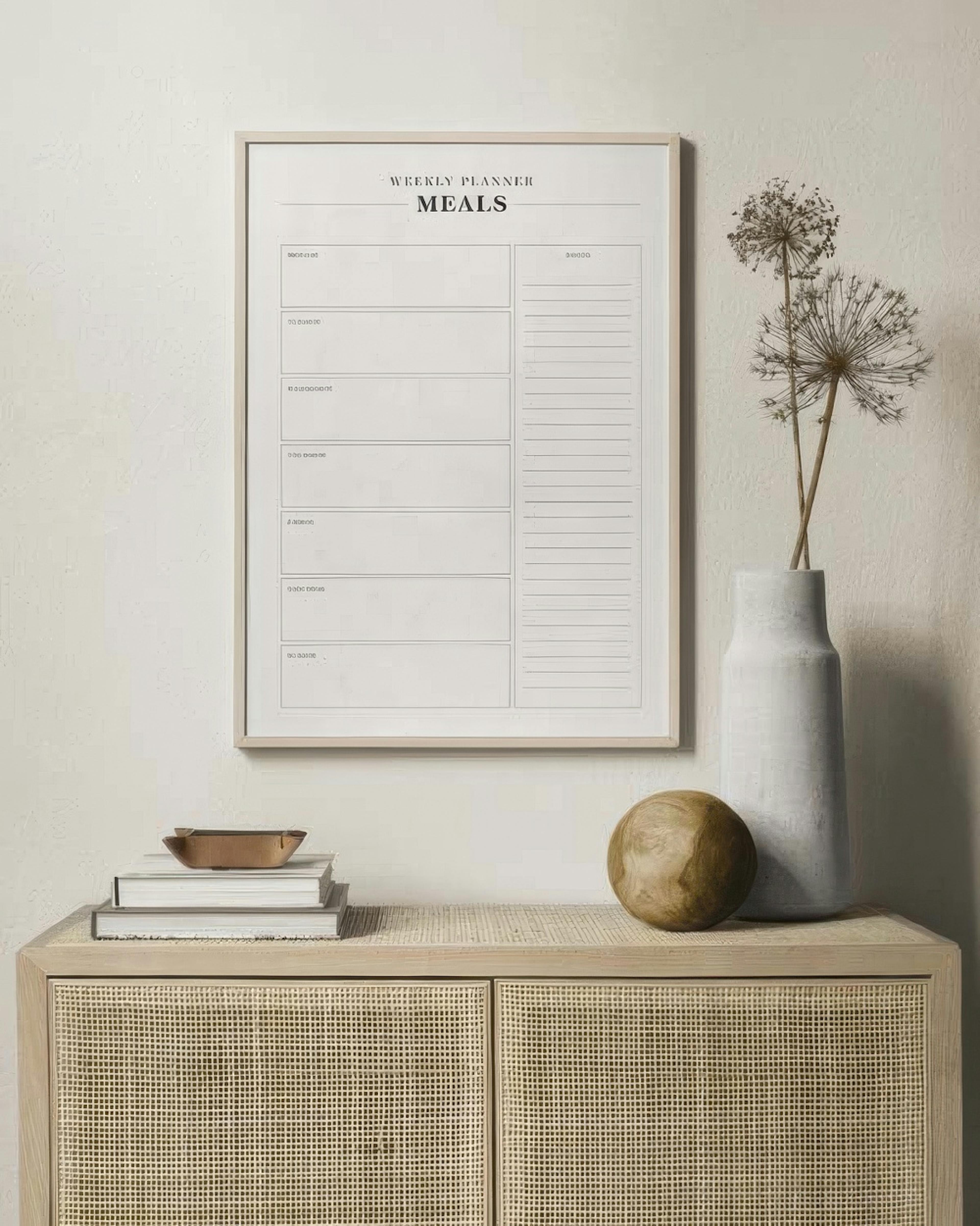 Weekly Meal Planner Poster