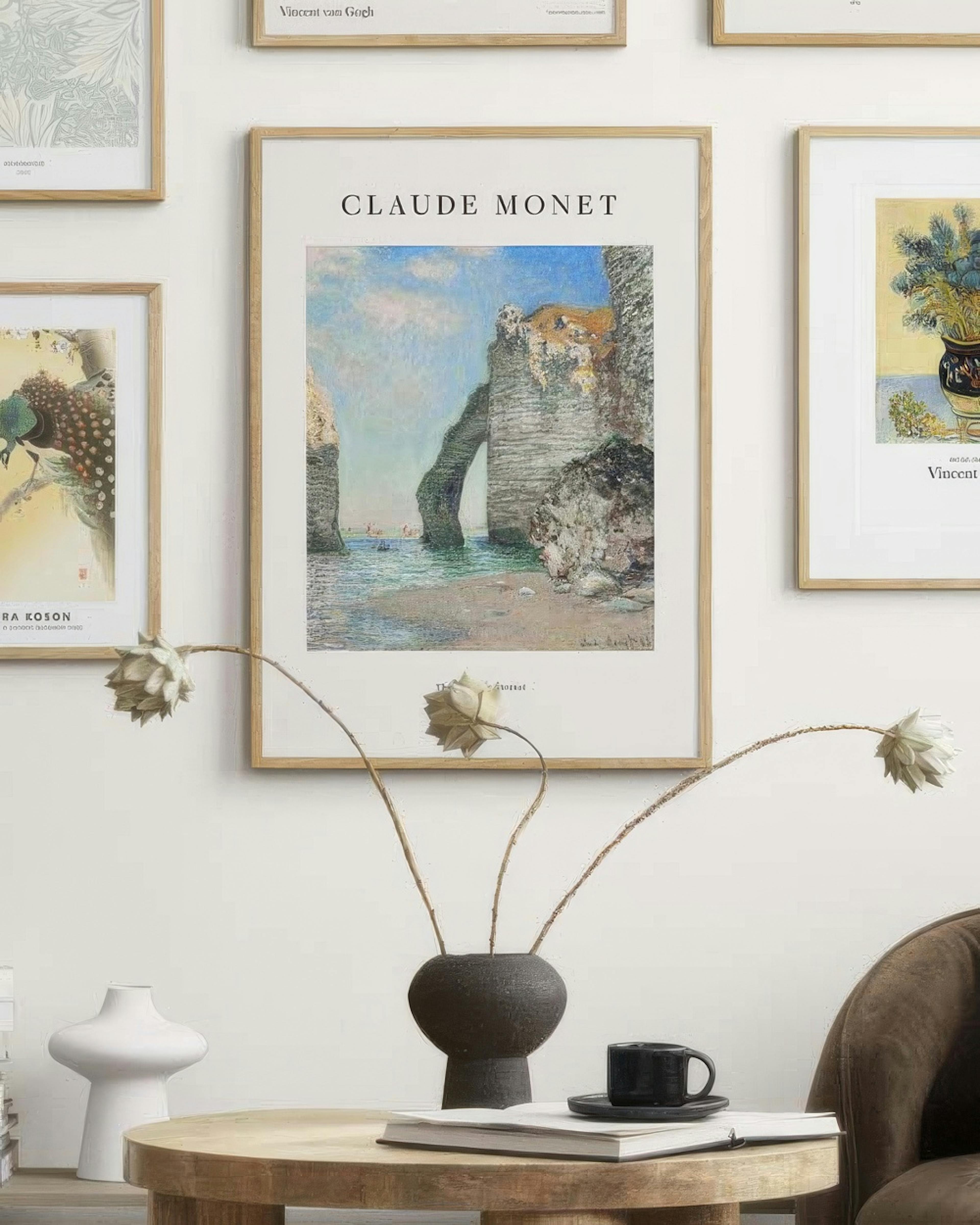 Monet - The Cliffs at Étretat Poster