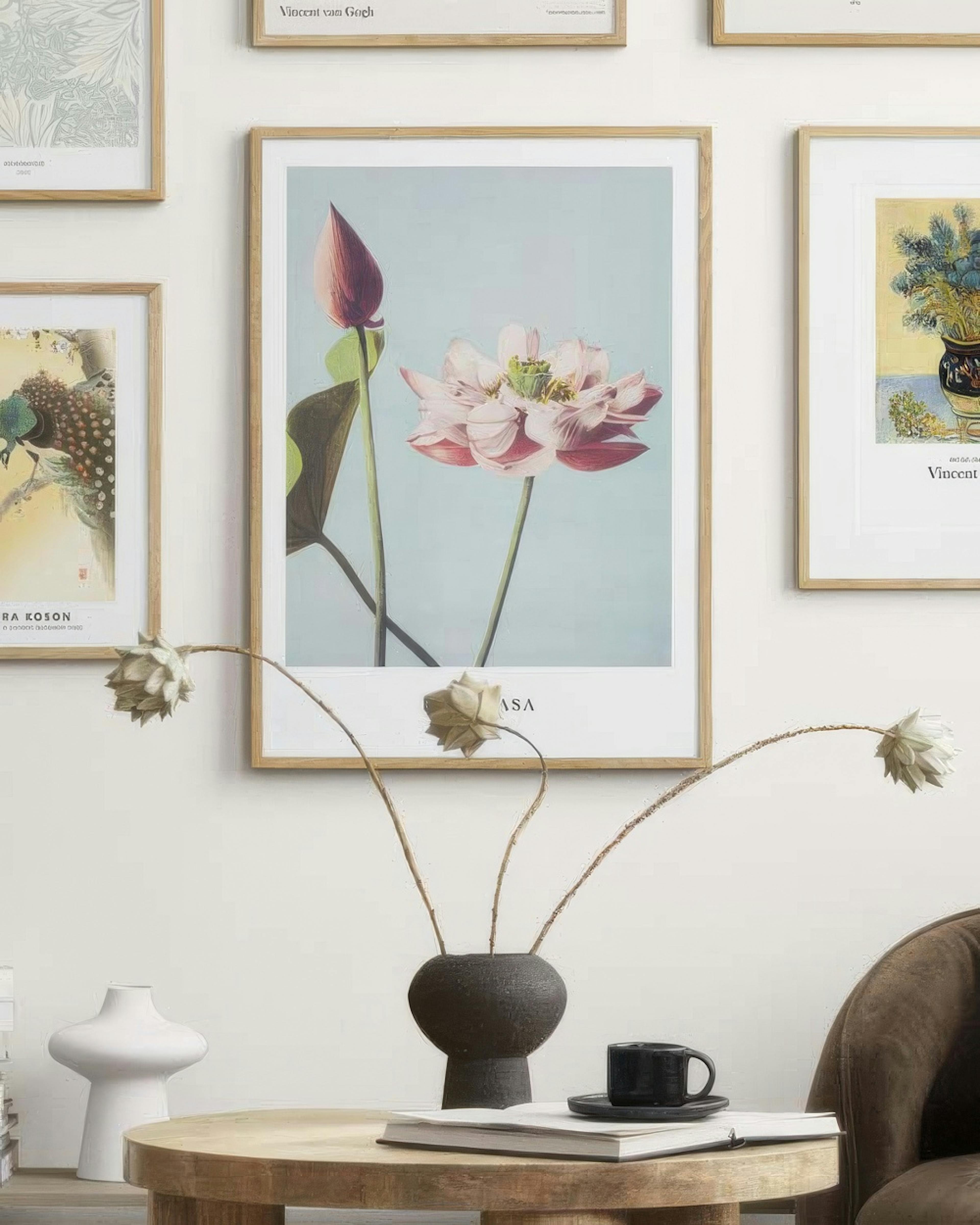 Ogawa Kazumasa - Lotus Flowers Poster