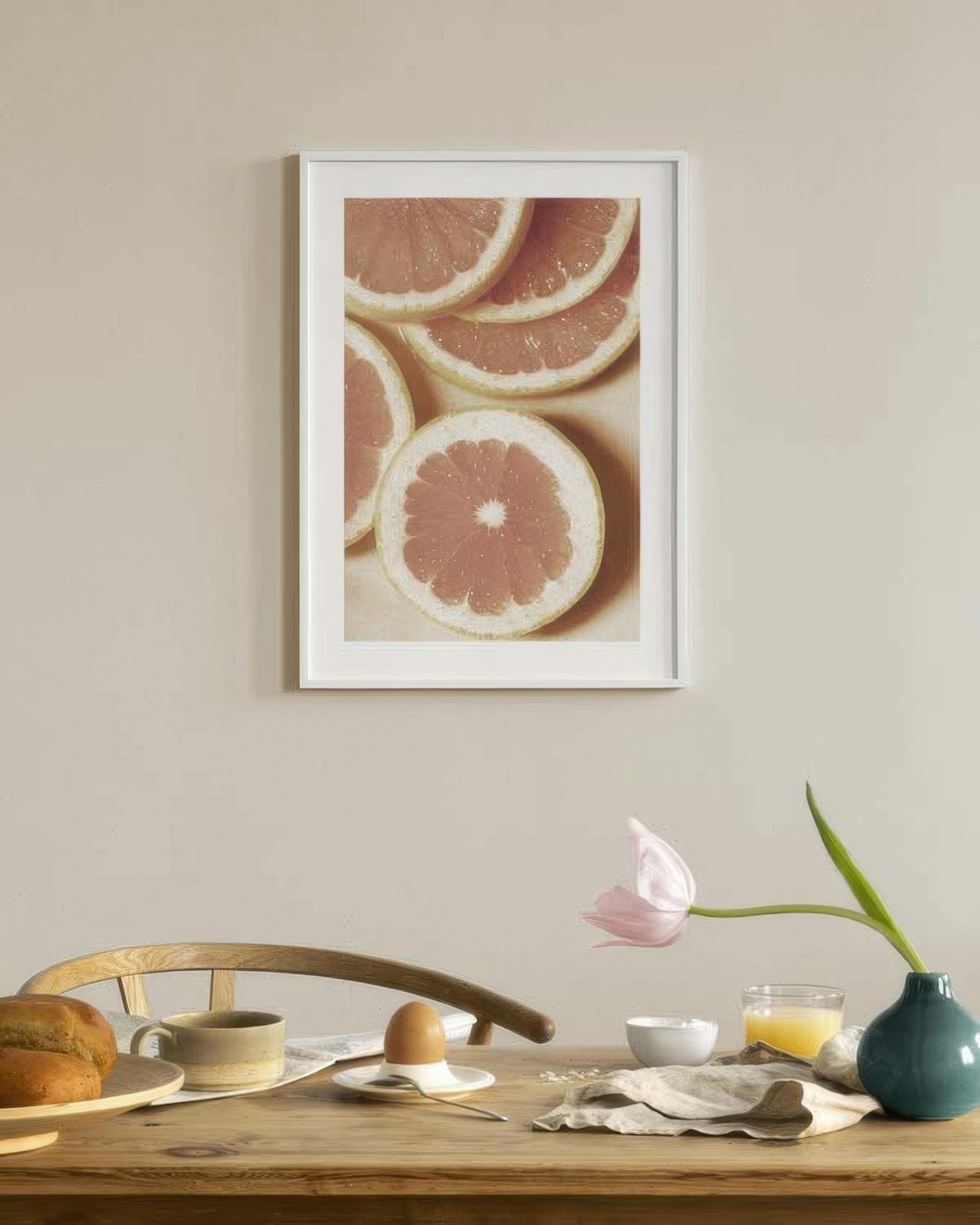 Sliced Grapefruit Print