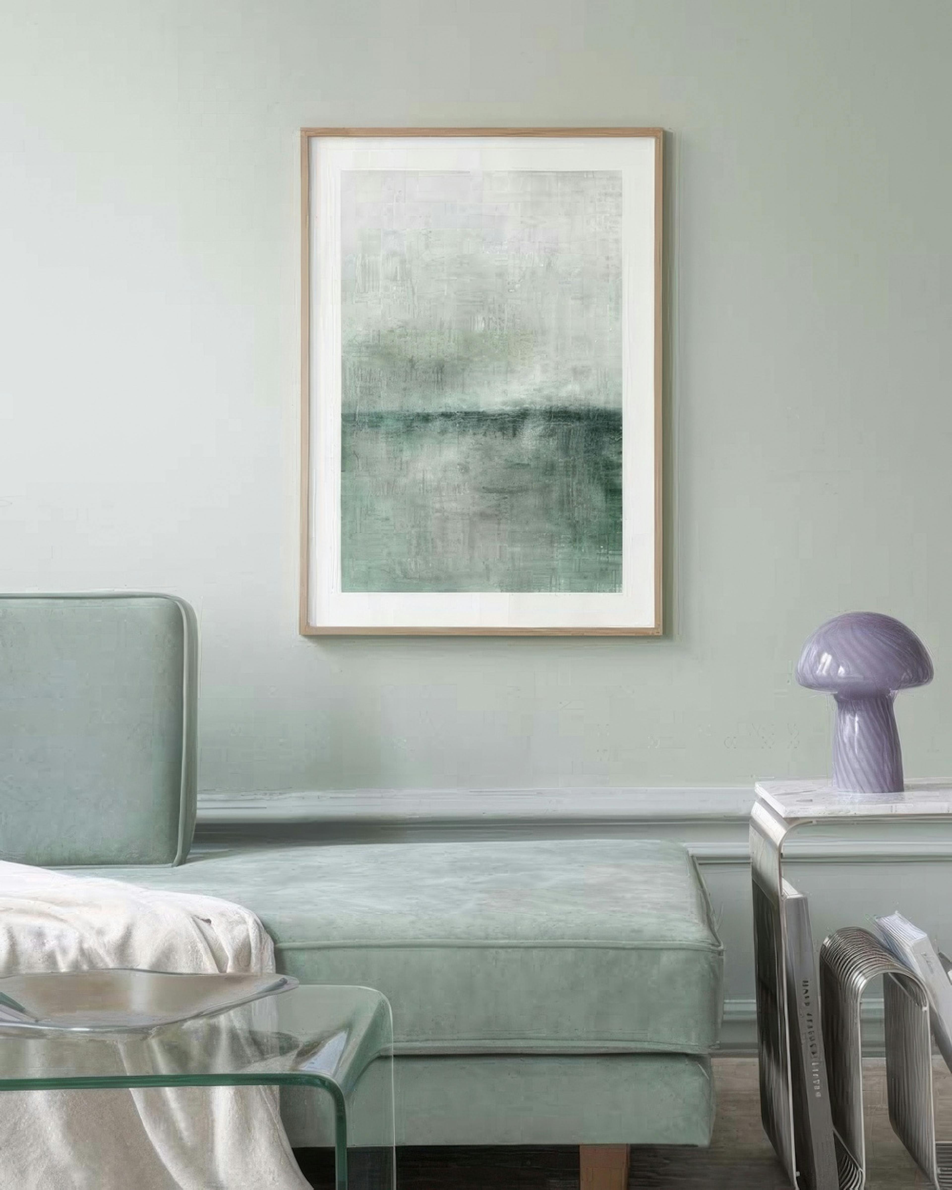 Abstract Scenery Green No1 Poster