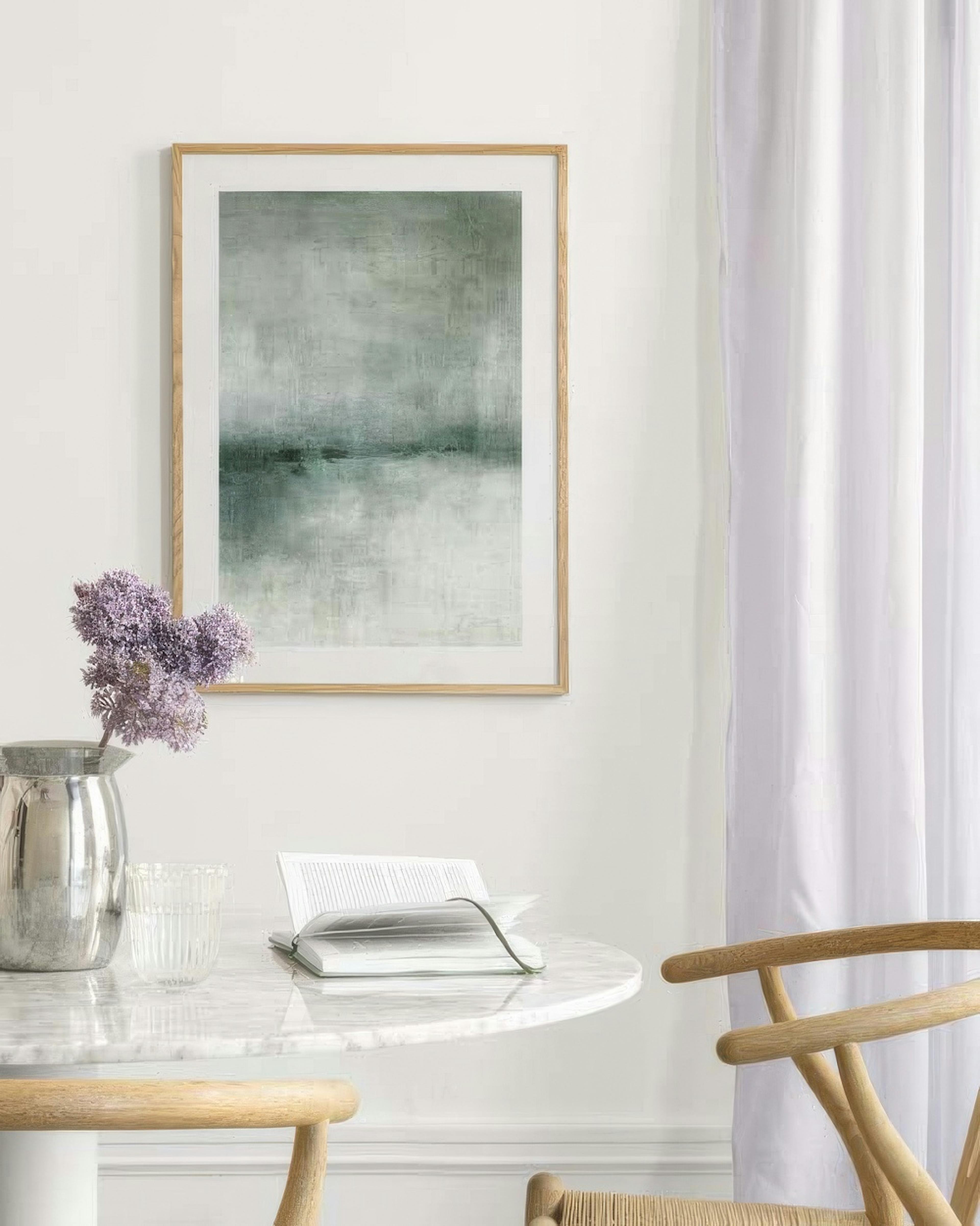 Abstract Scenery Green No2 Print