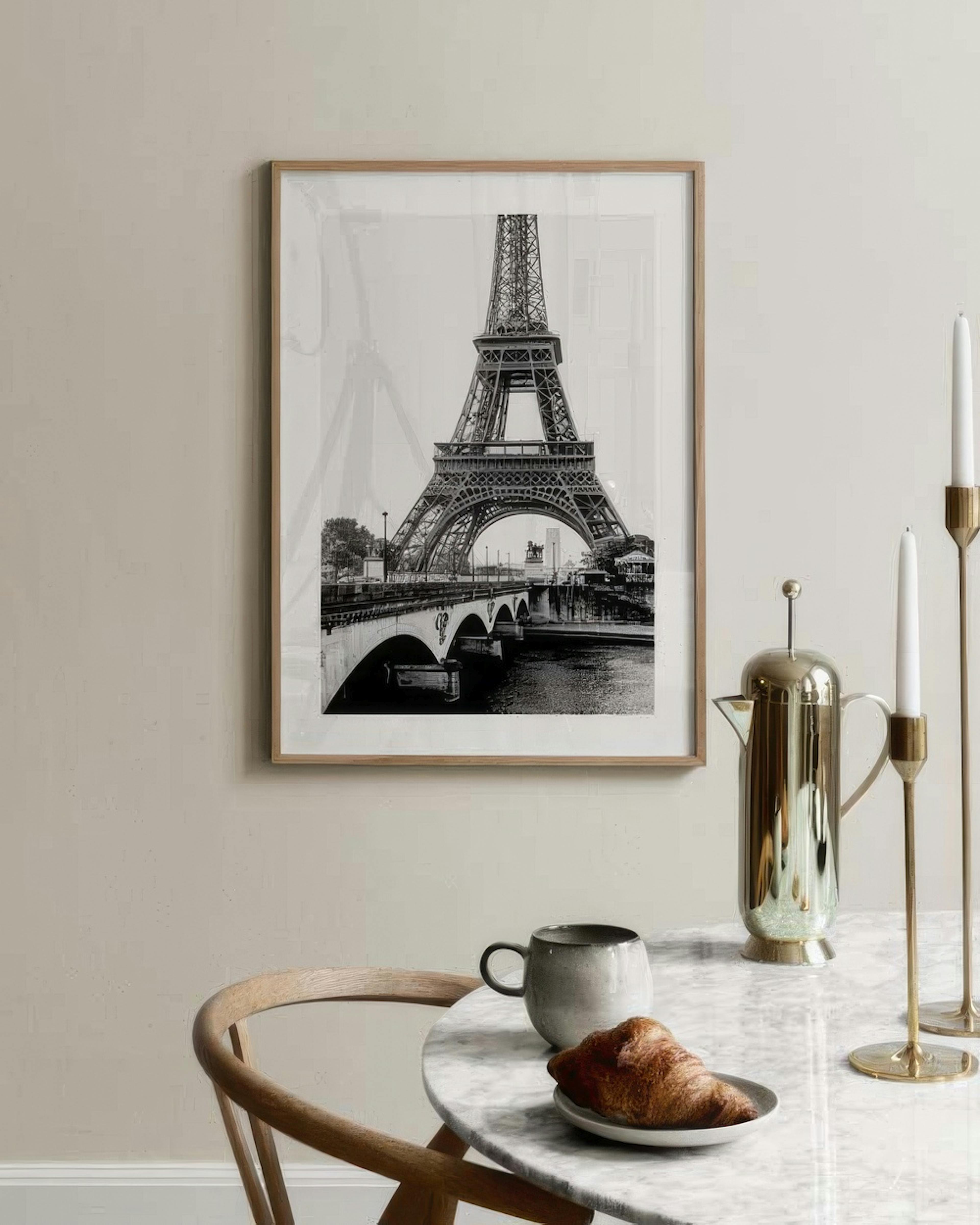 Eiffel Tower Jena Bridge Poster