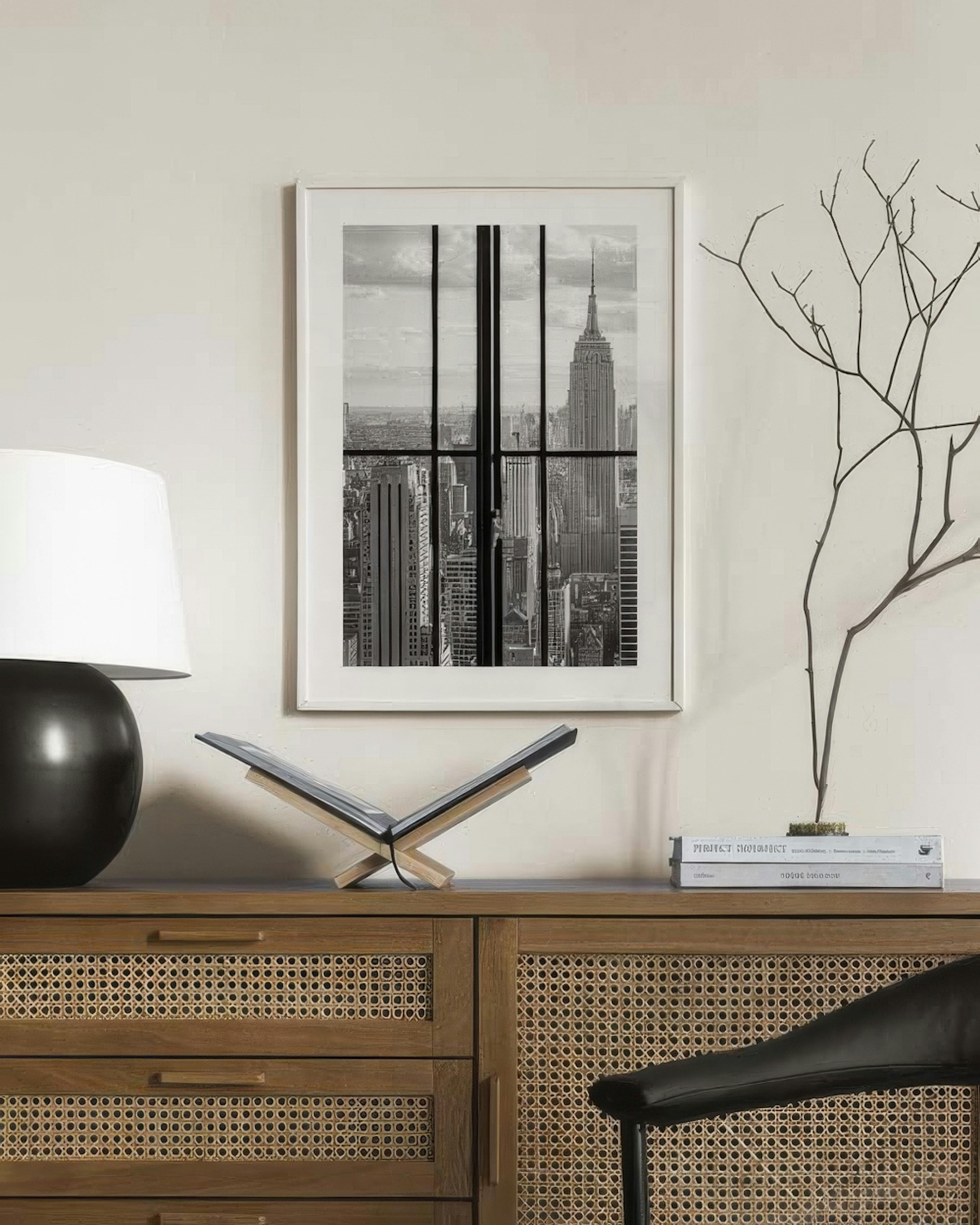 Manhattan Through a Window Poster