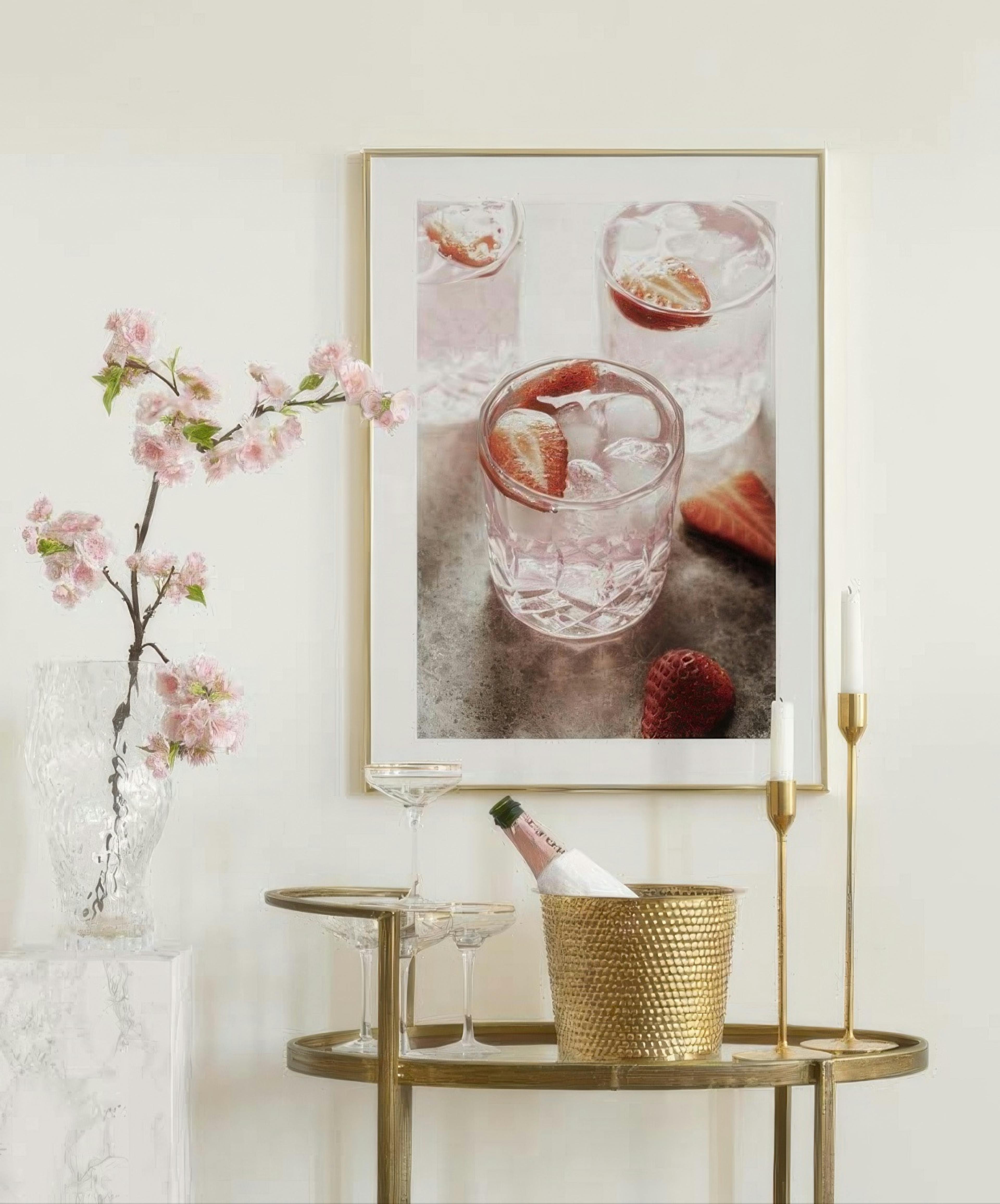 Strawberry Drink Poster