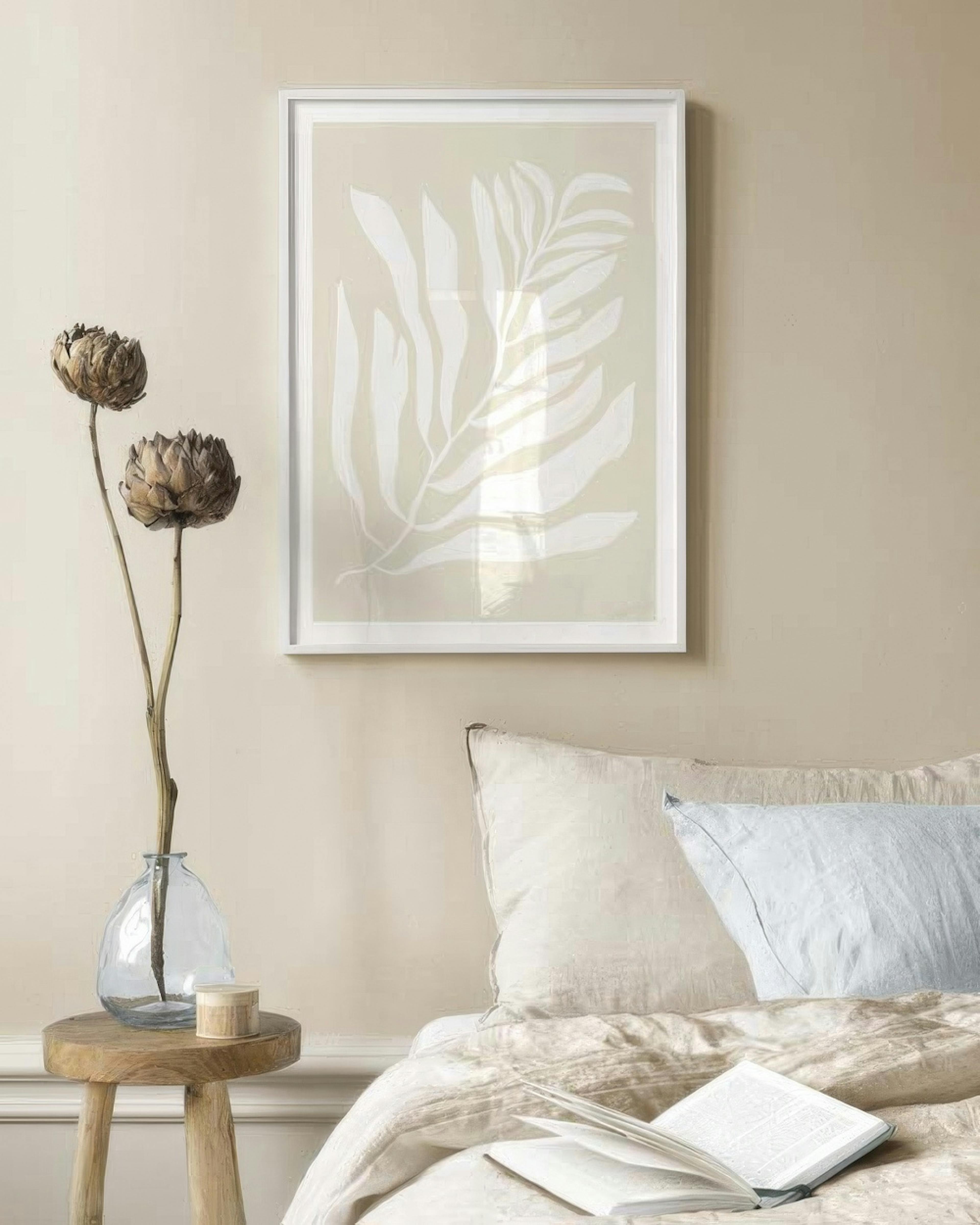 White Botanical No2 Poster