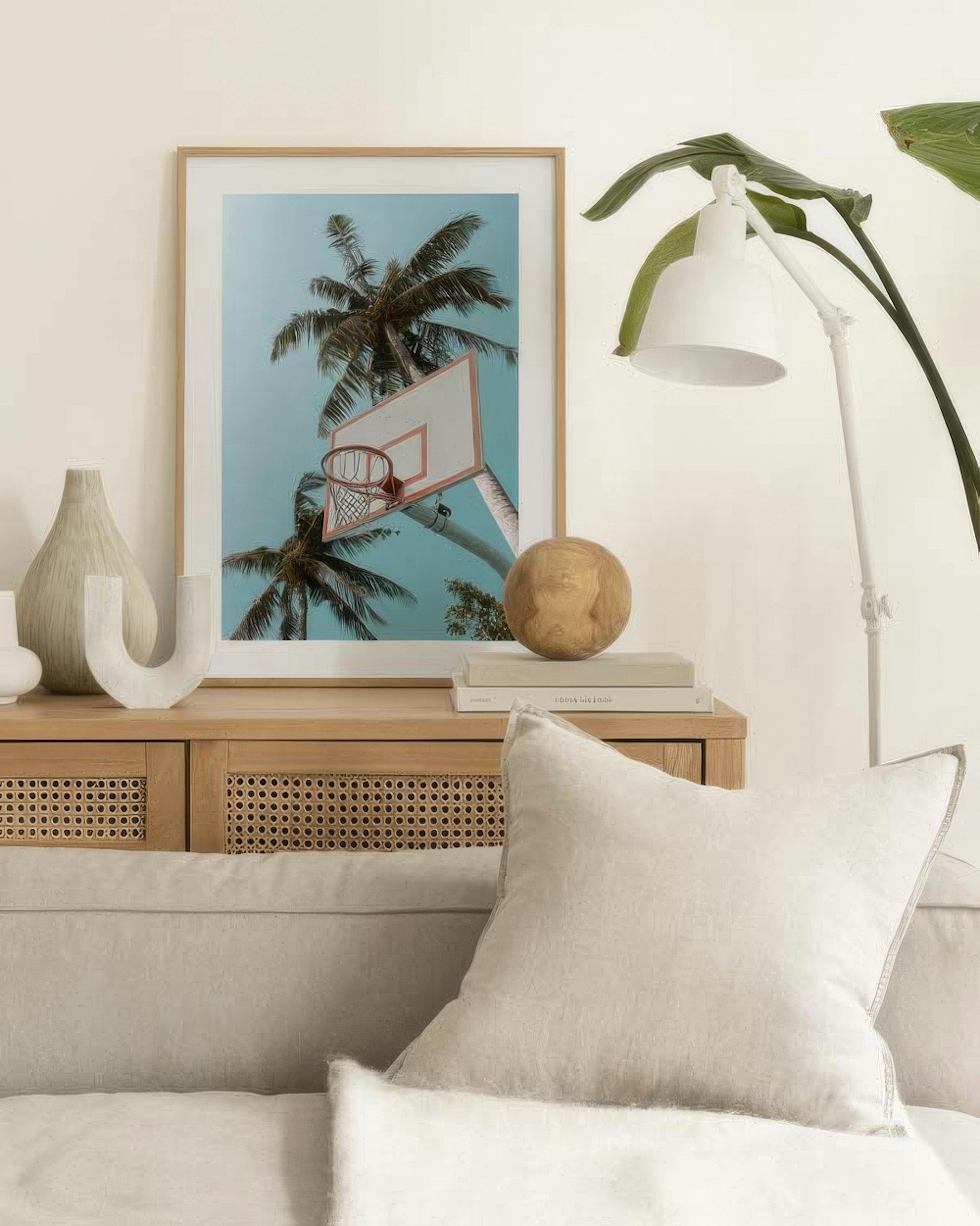 Basketball Palms Poster