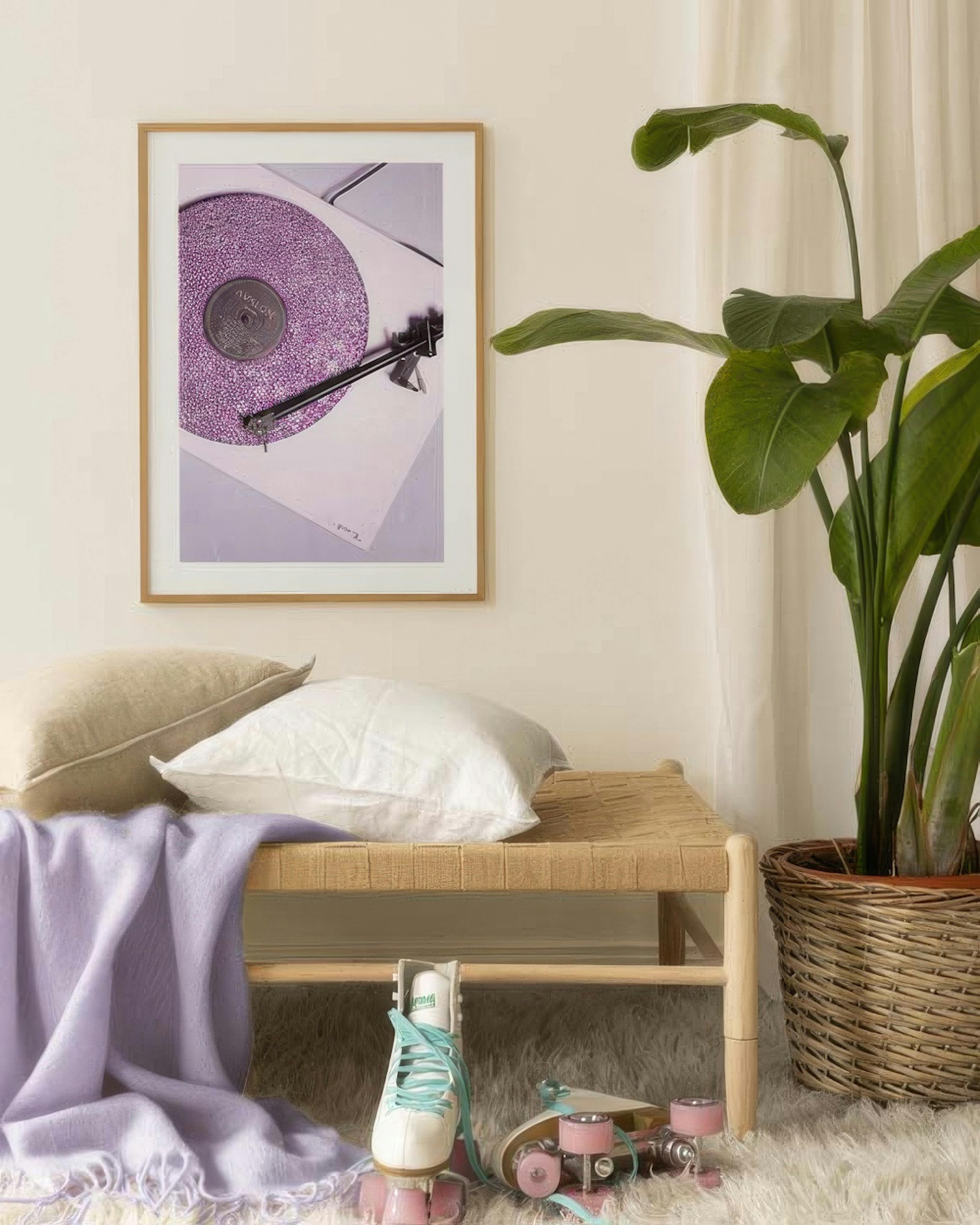 Pastel Record Player Print