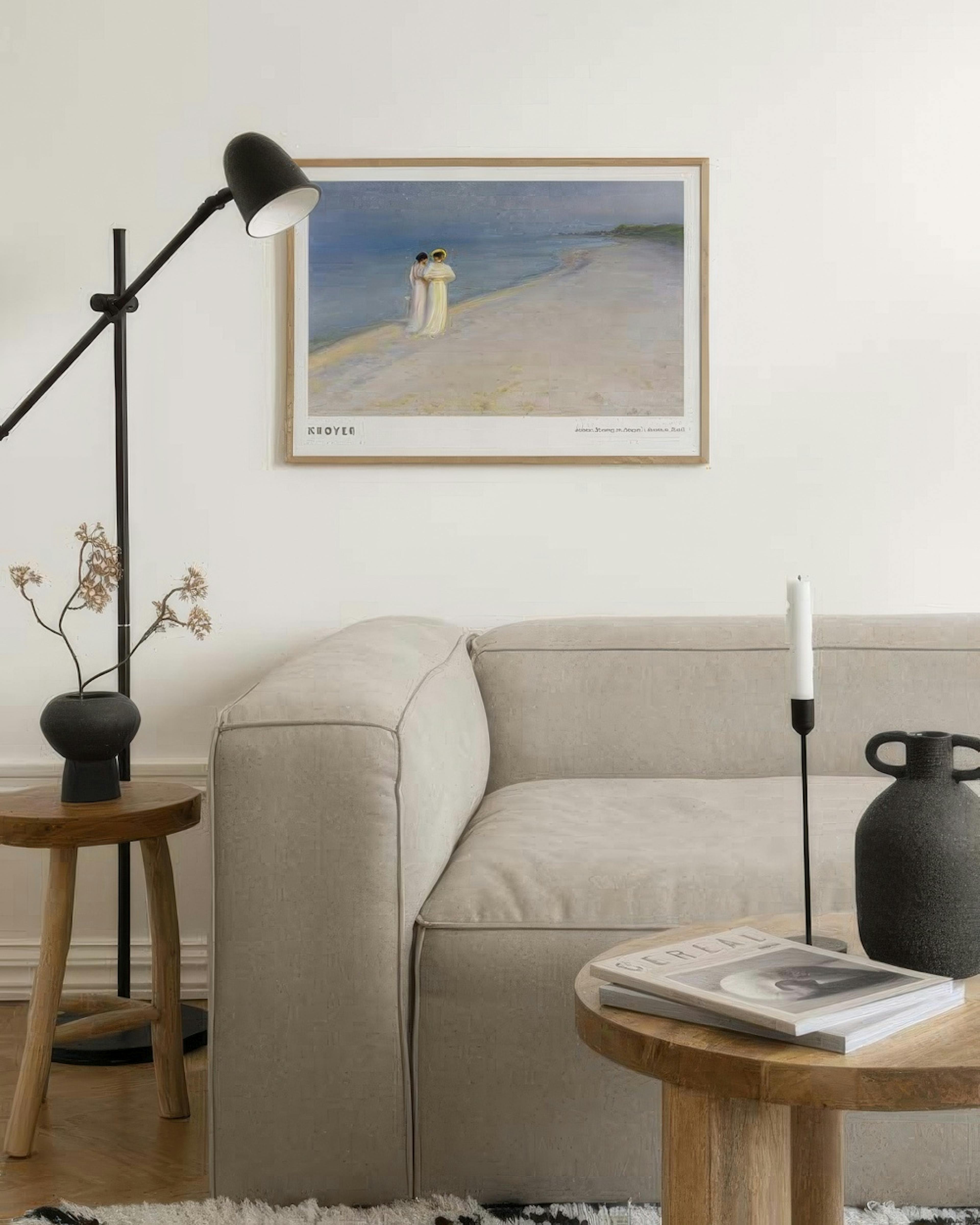 Krøyer - Summer Evening on Skagen's Southern Beach Poster