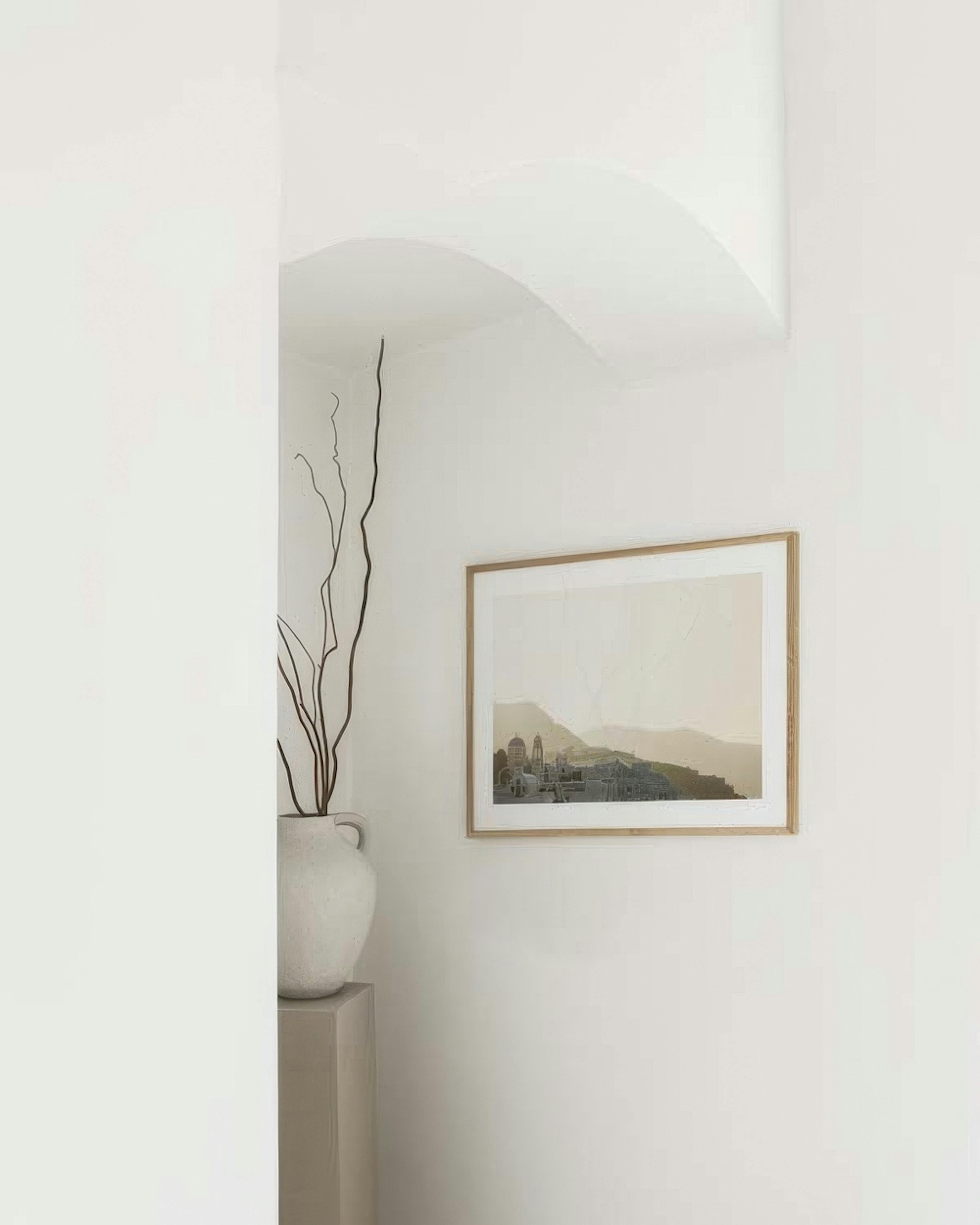Oia Morning Breeze Poster