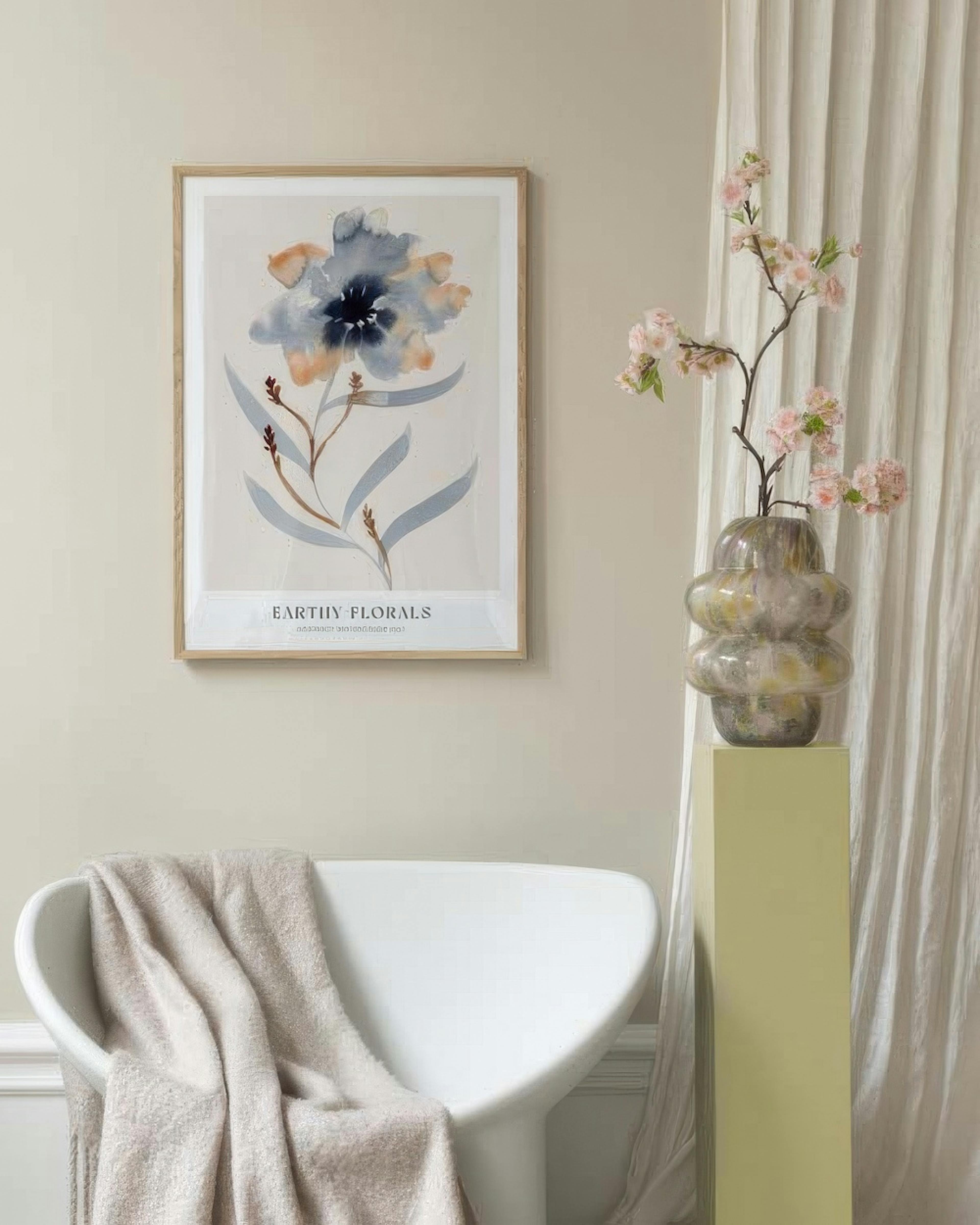 Earthy Florals No1 Poster