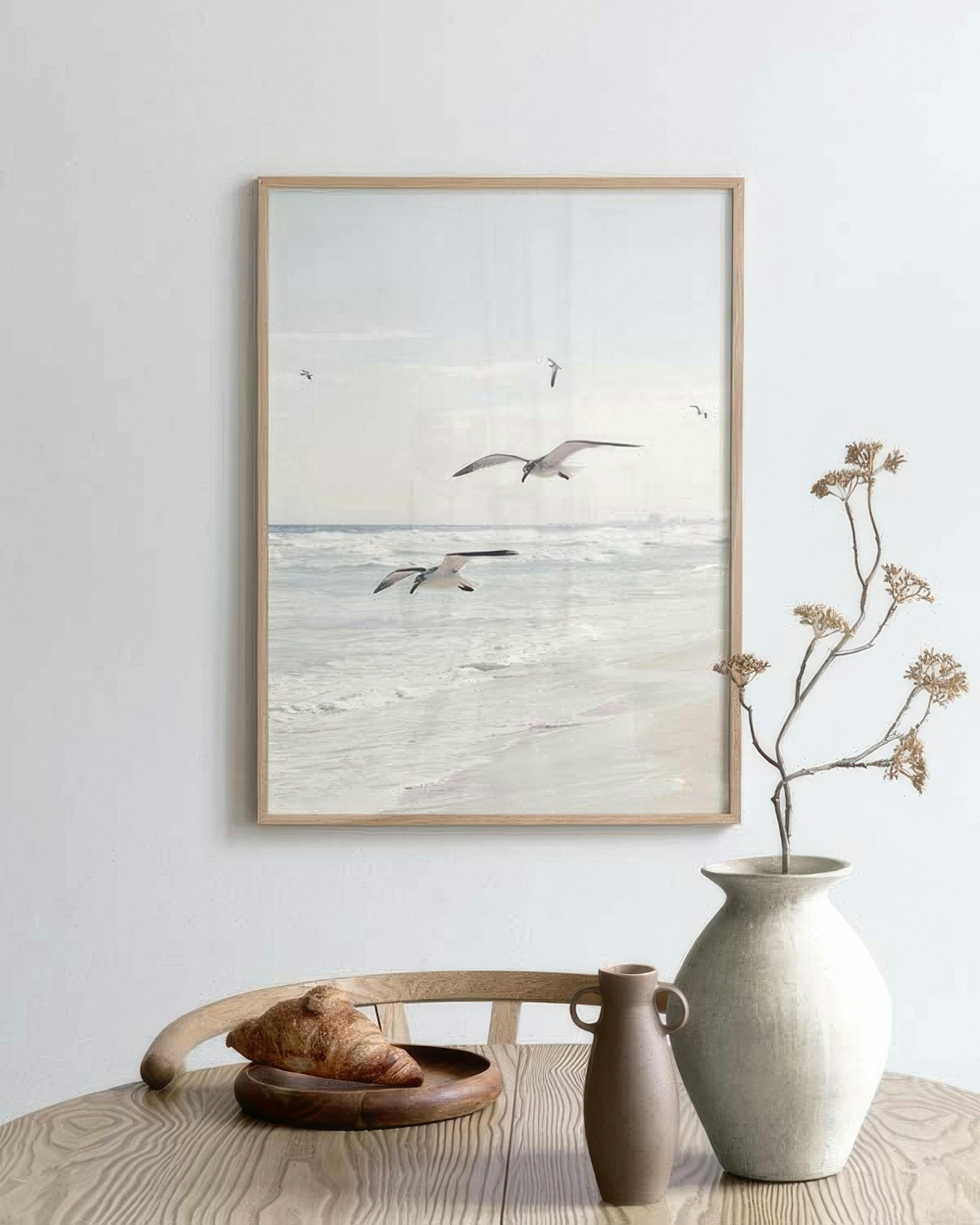 Seagulls over the Ocean Plakat