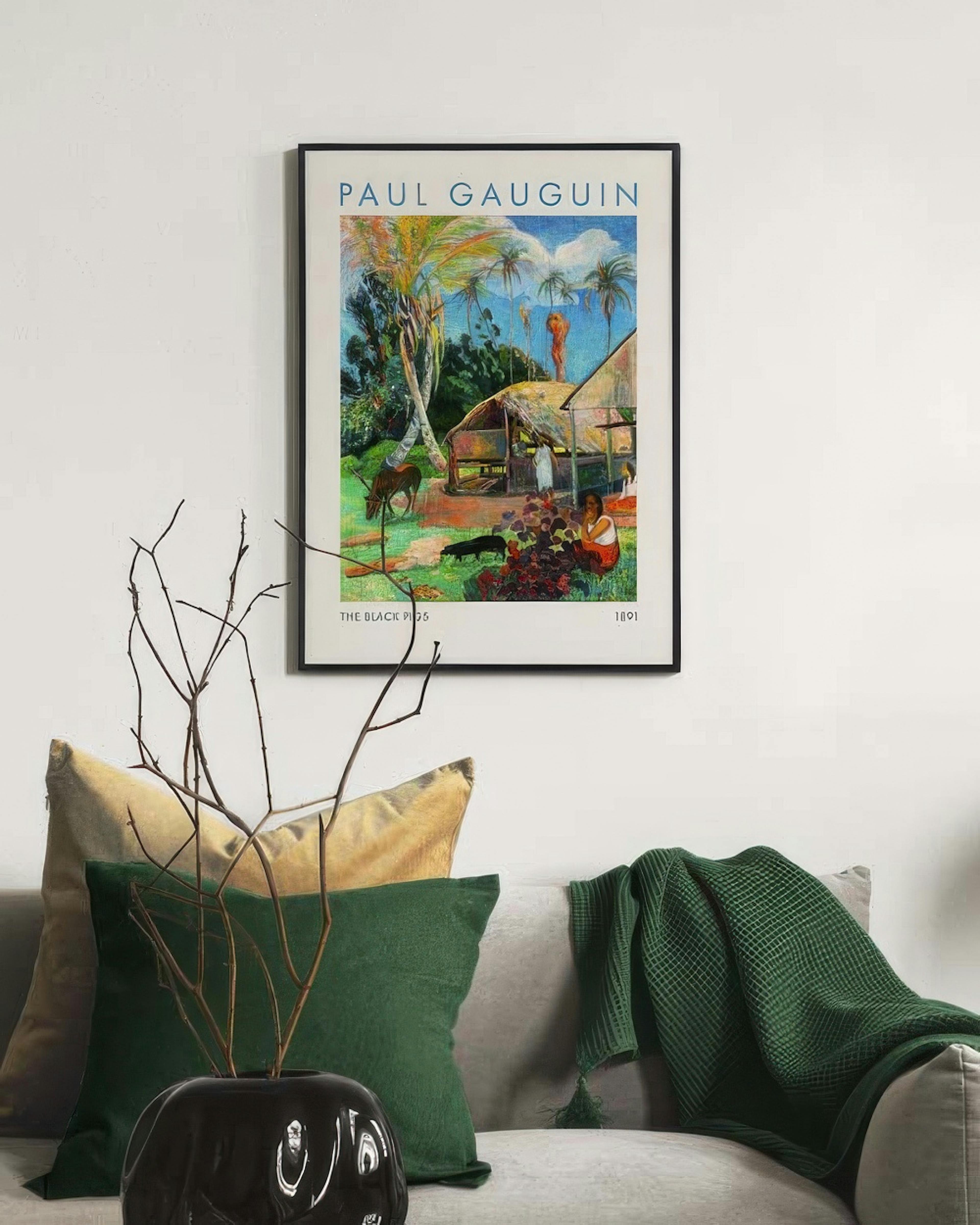 Paul Gauguin - The Black Pigs Poster