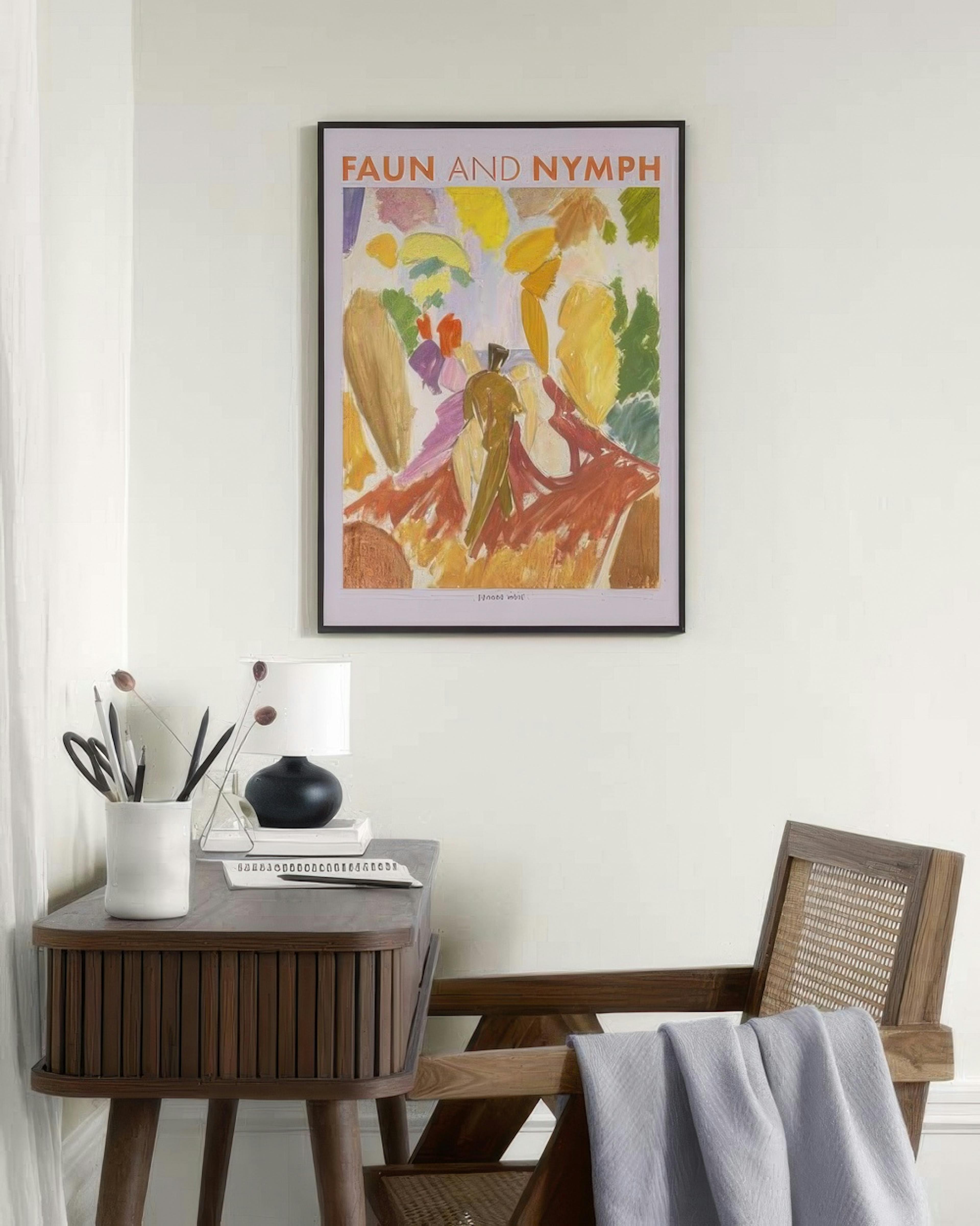 Edvard Weie - Faun and Nymph Print