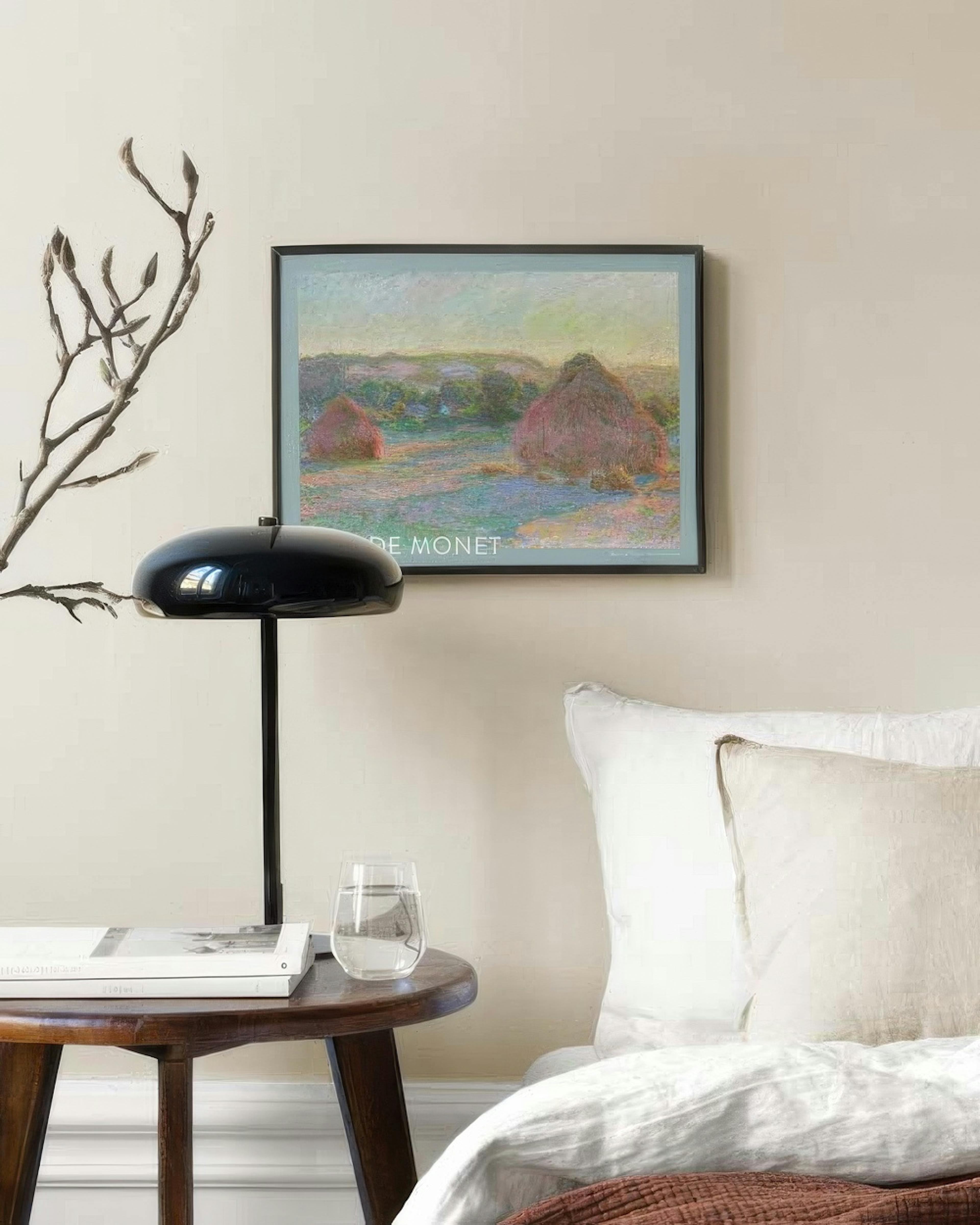 Monet - Stacks of Wheat (End of Summer) Print
