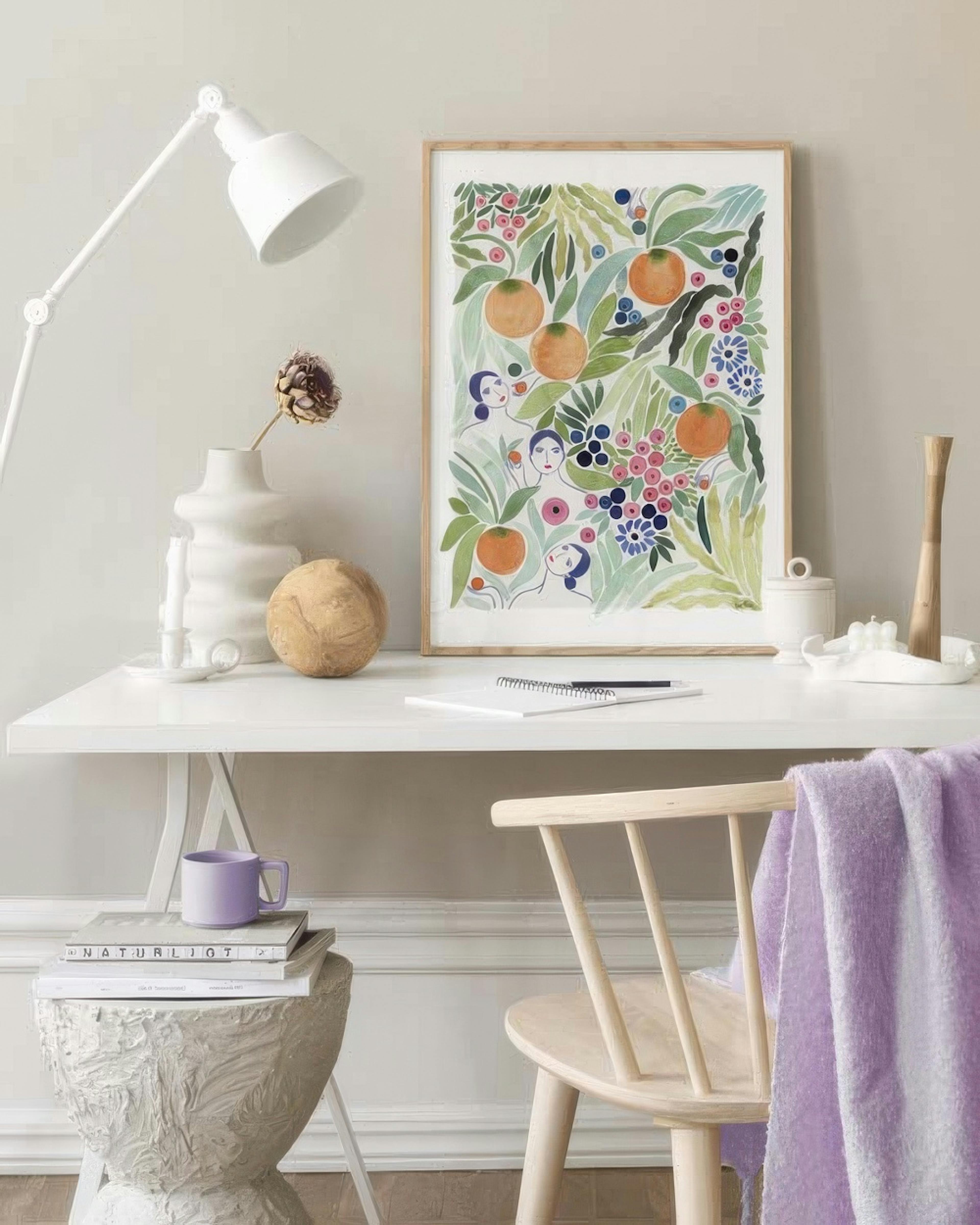 La Poire - Fruit Friends Print