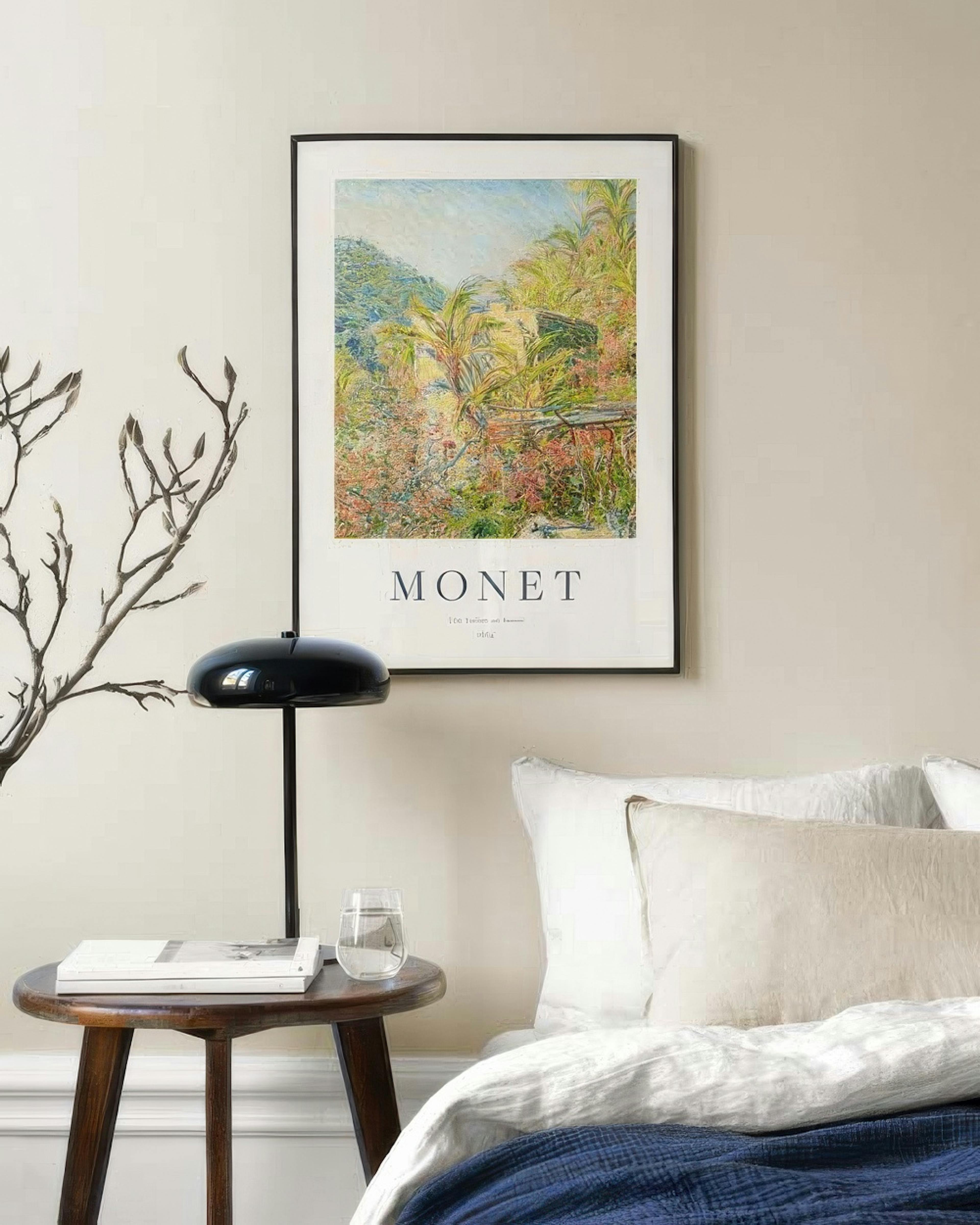 Monet - The Valley of Sasso Plagát