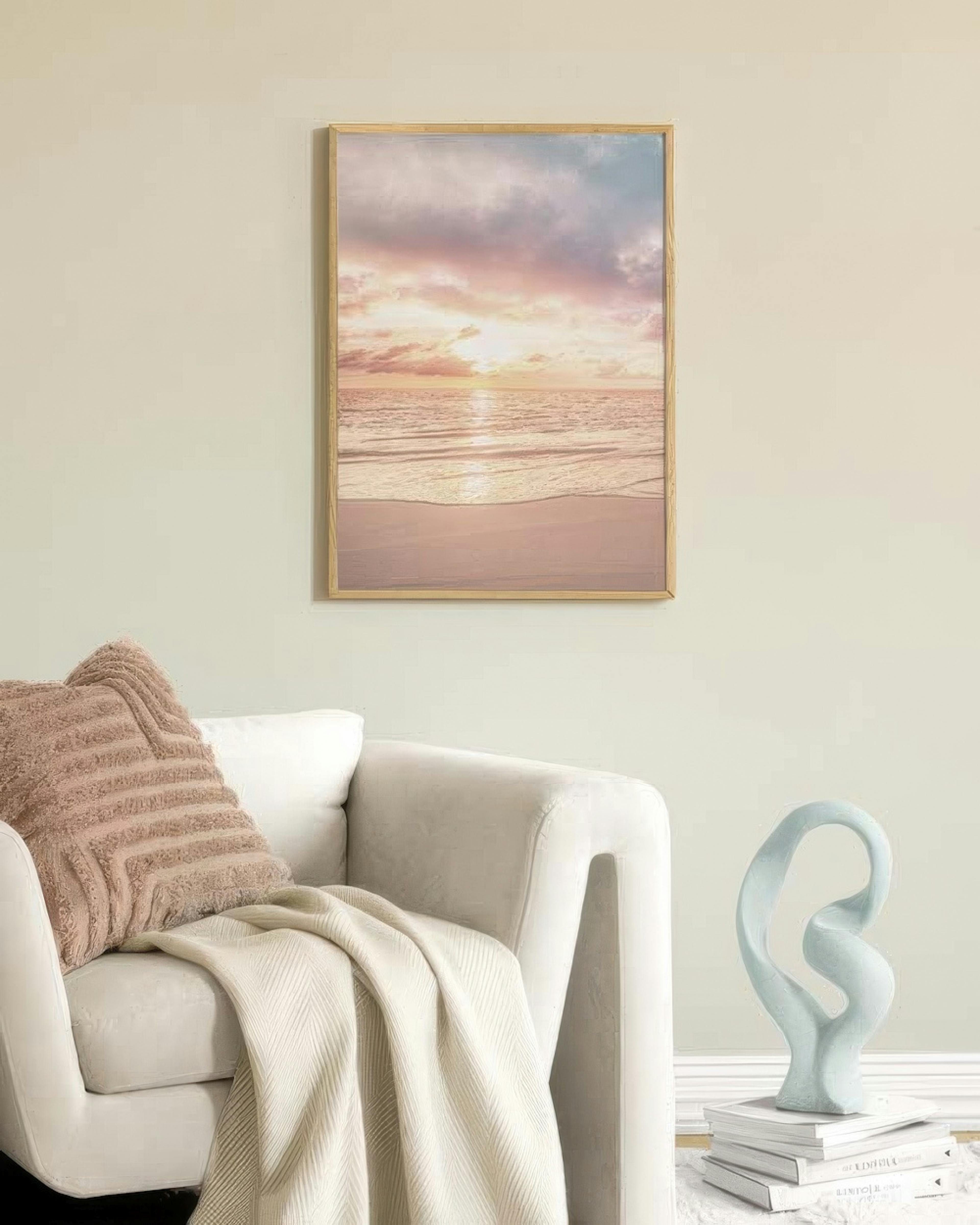 Pastel Sky Beach No1 Poster