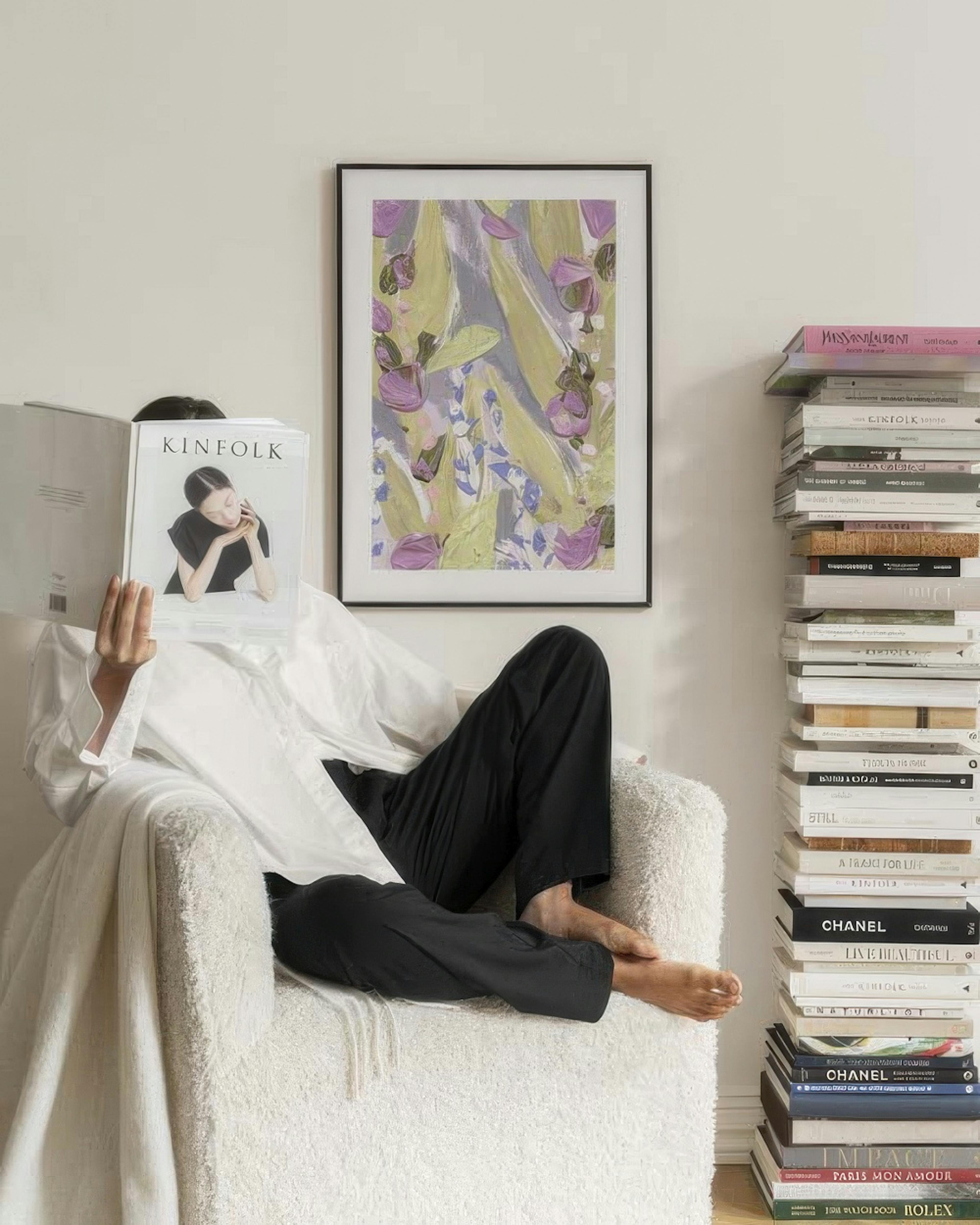 Floral Paint No1 Poster