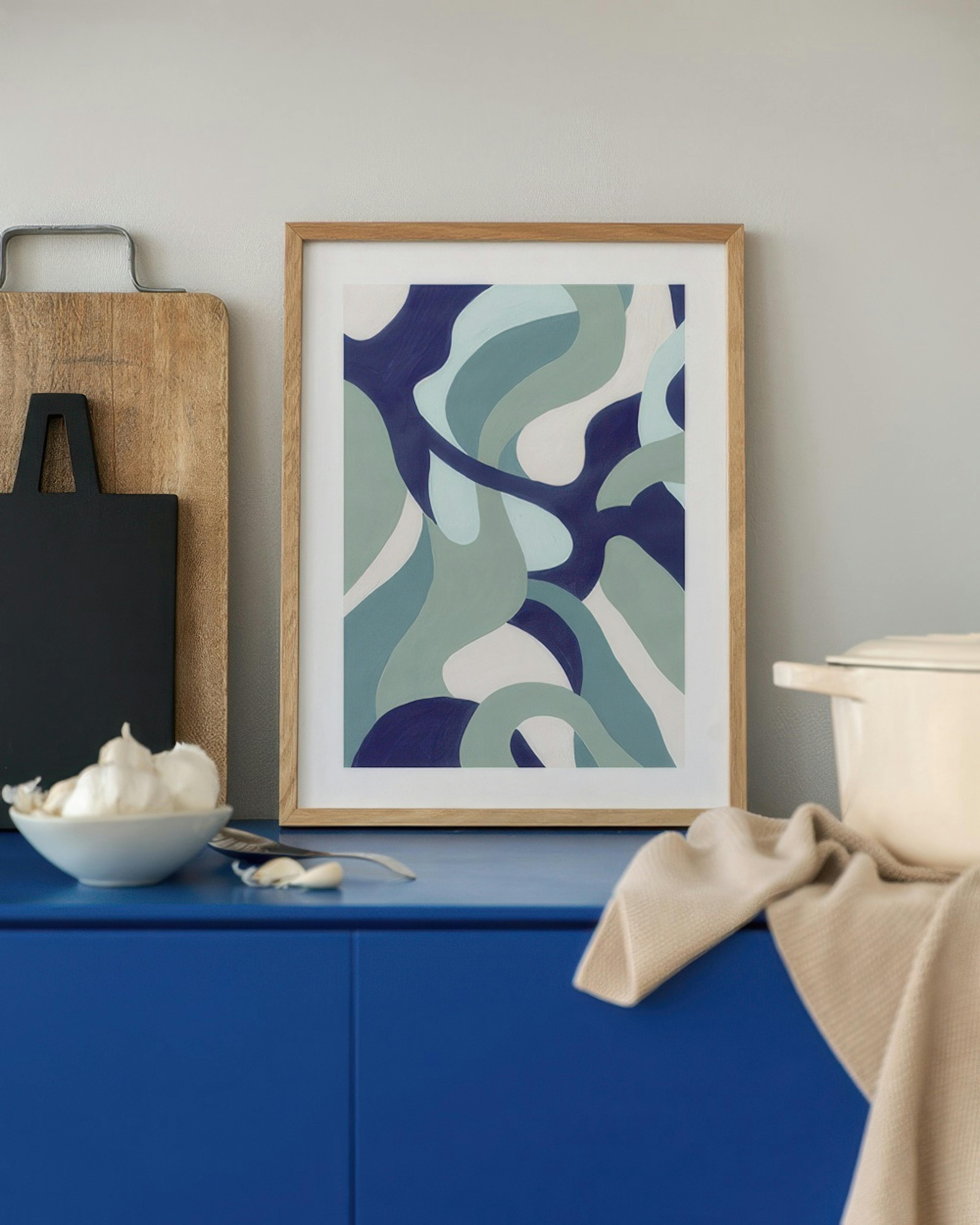 Acrylic Organic Paths Poster