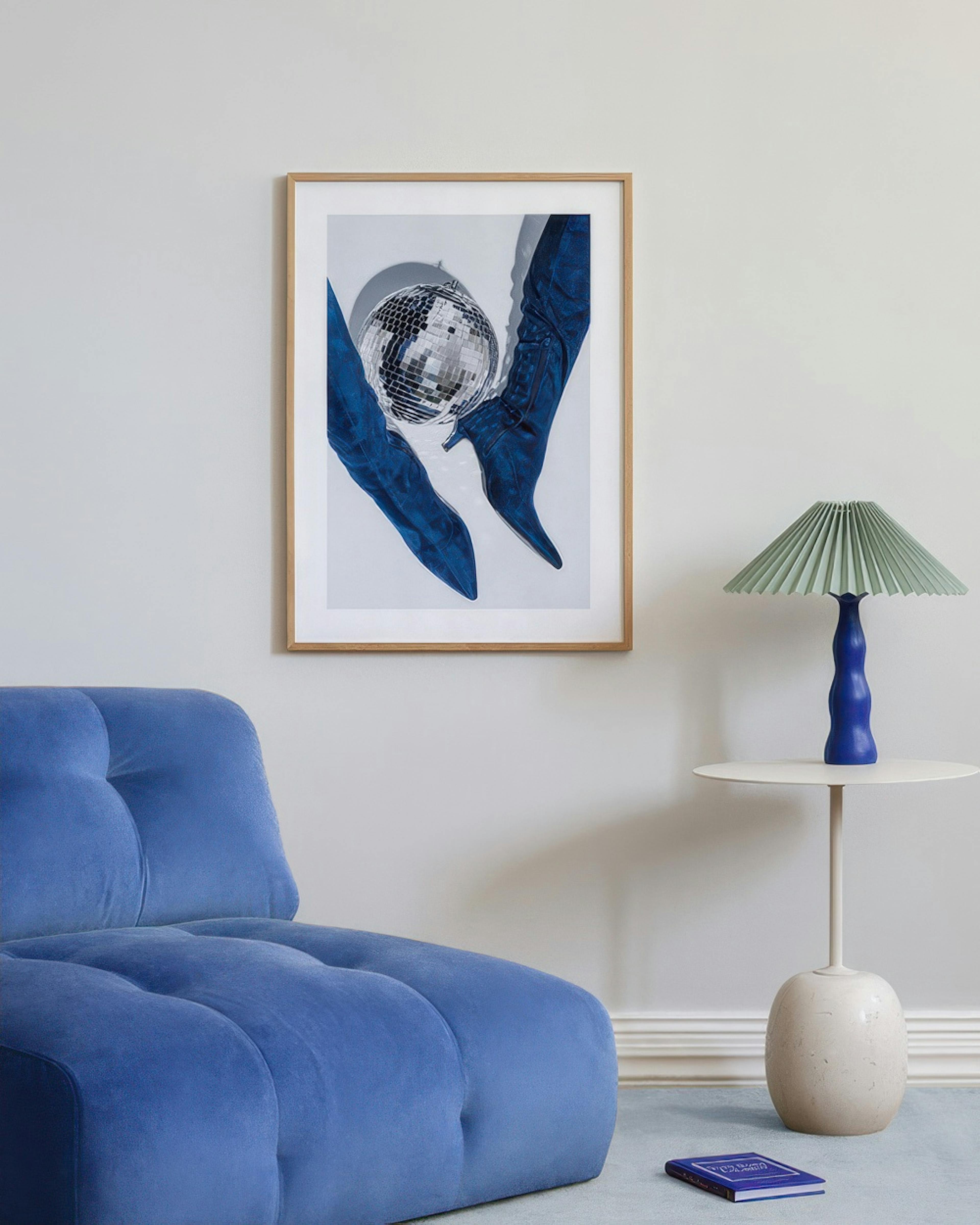 Blue Disco Print