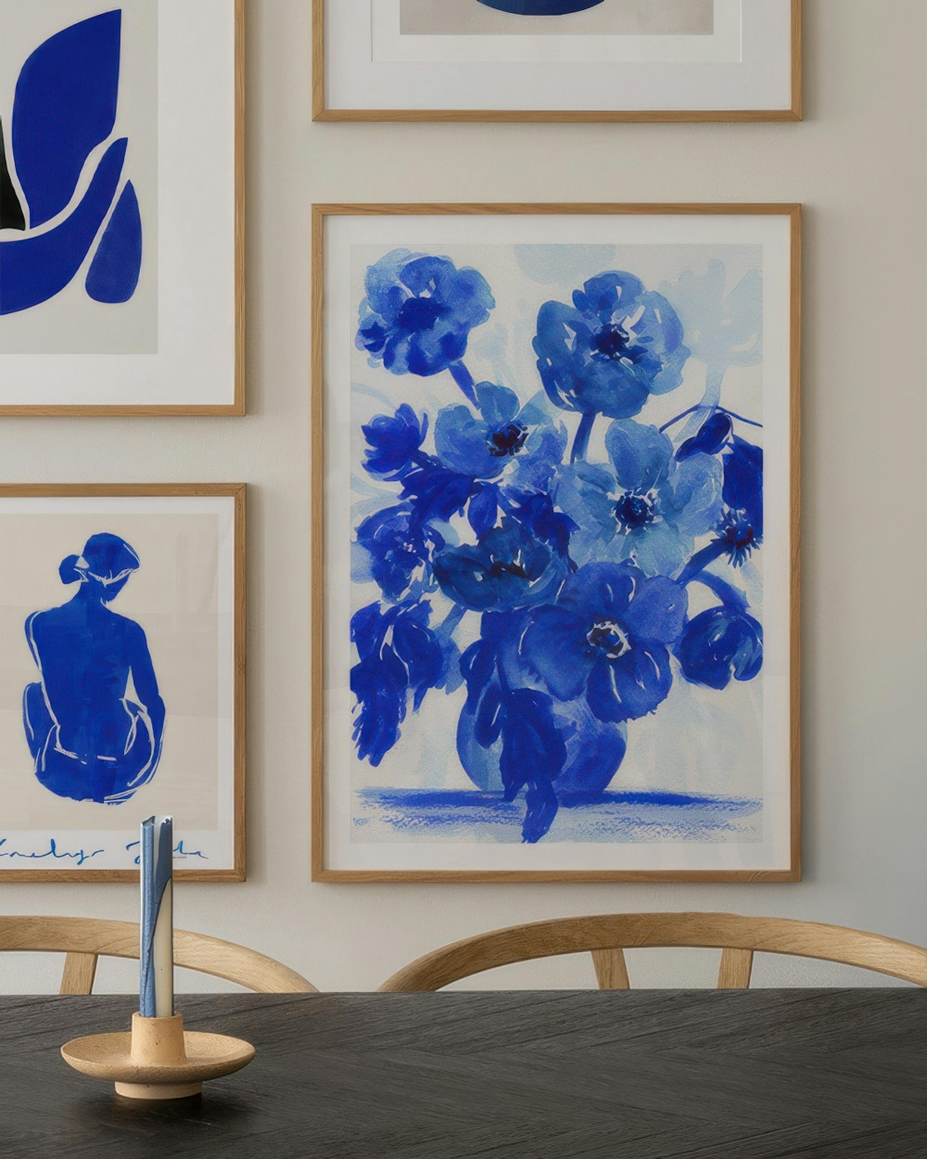 Blue Still Life Poster