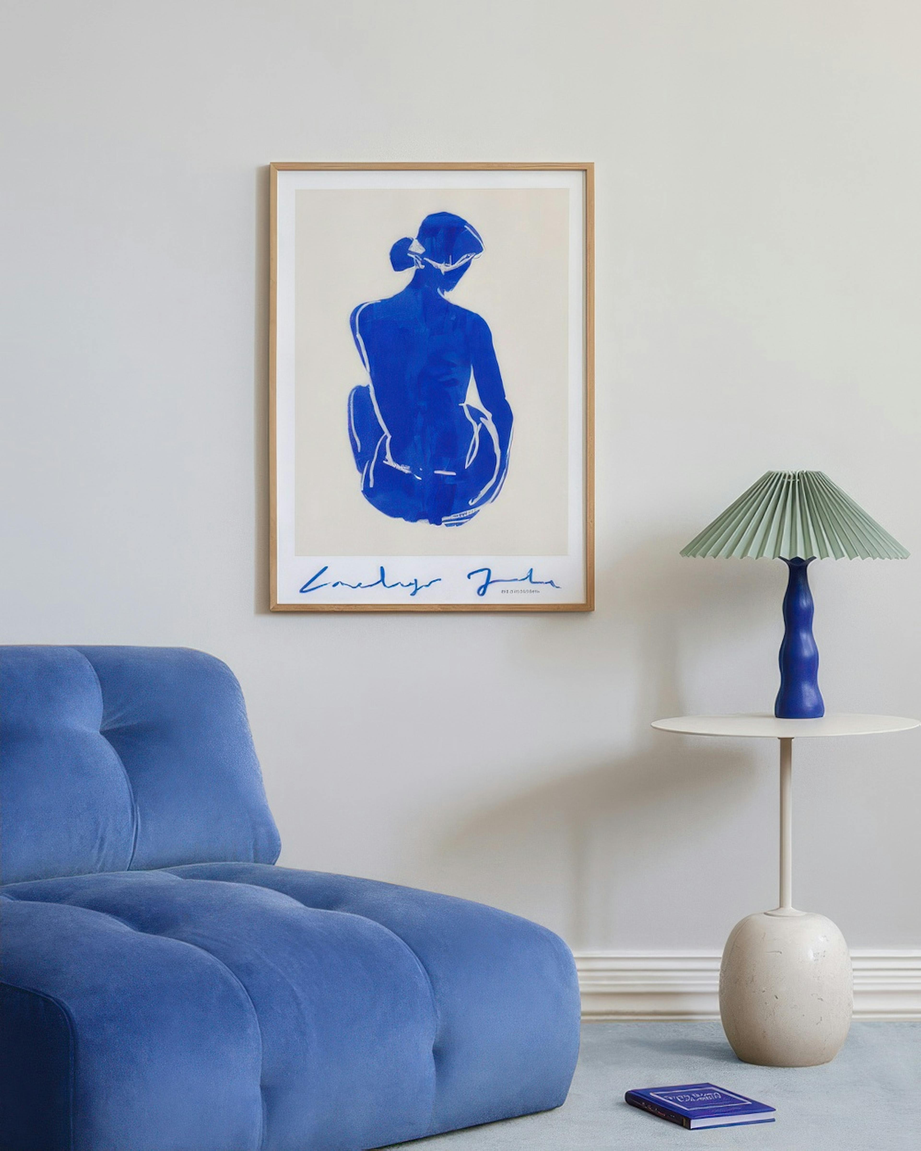 Blue Portrait No2 Print