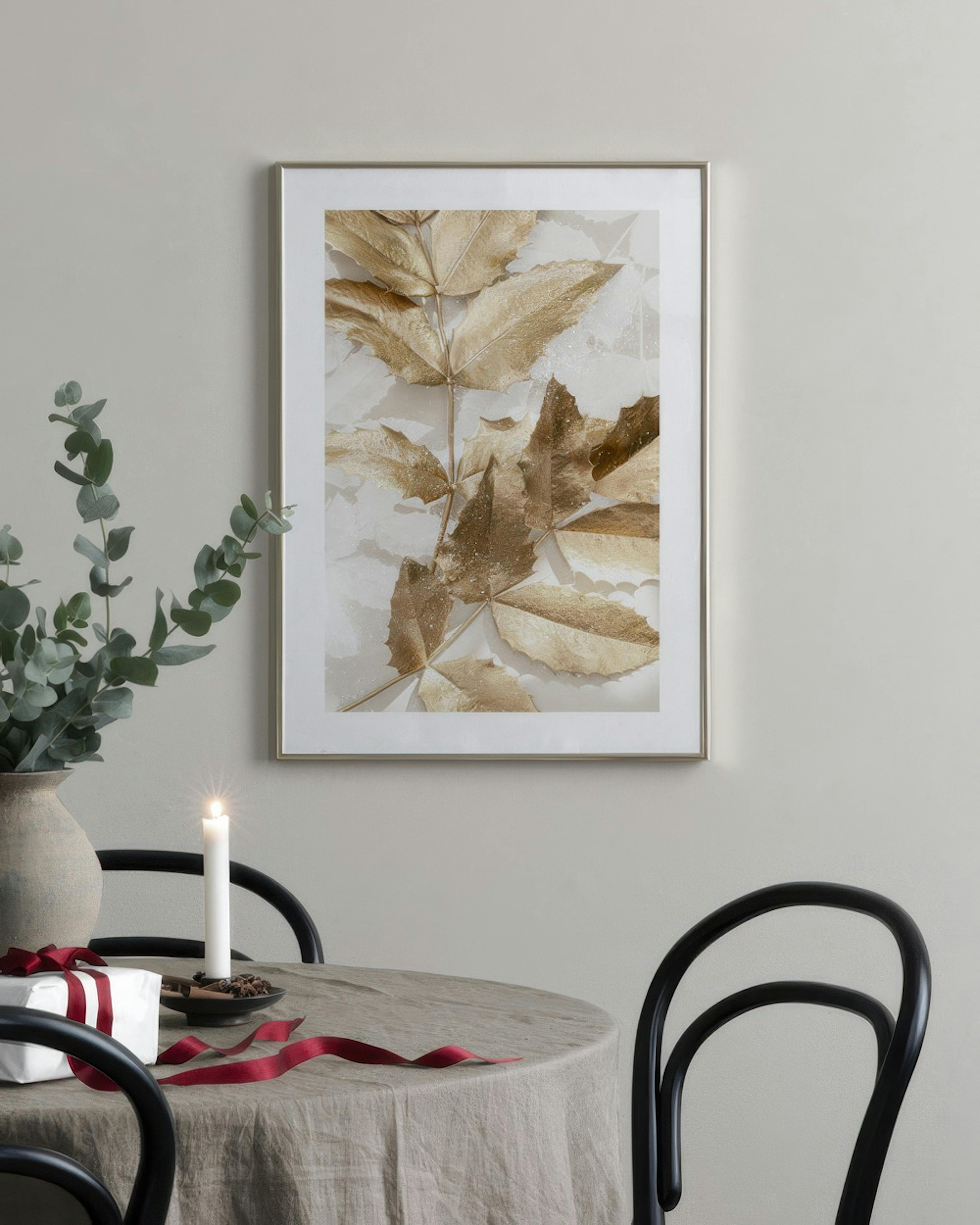 Golden Leaves No1 Print