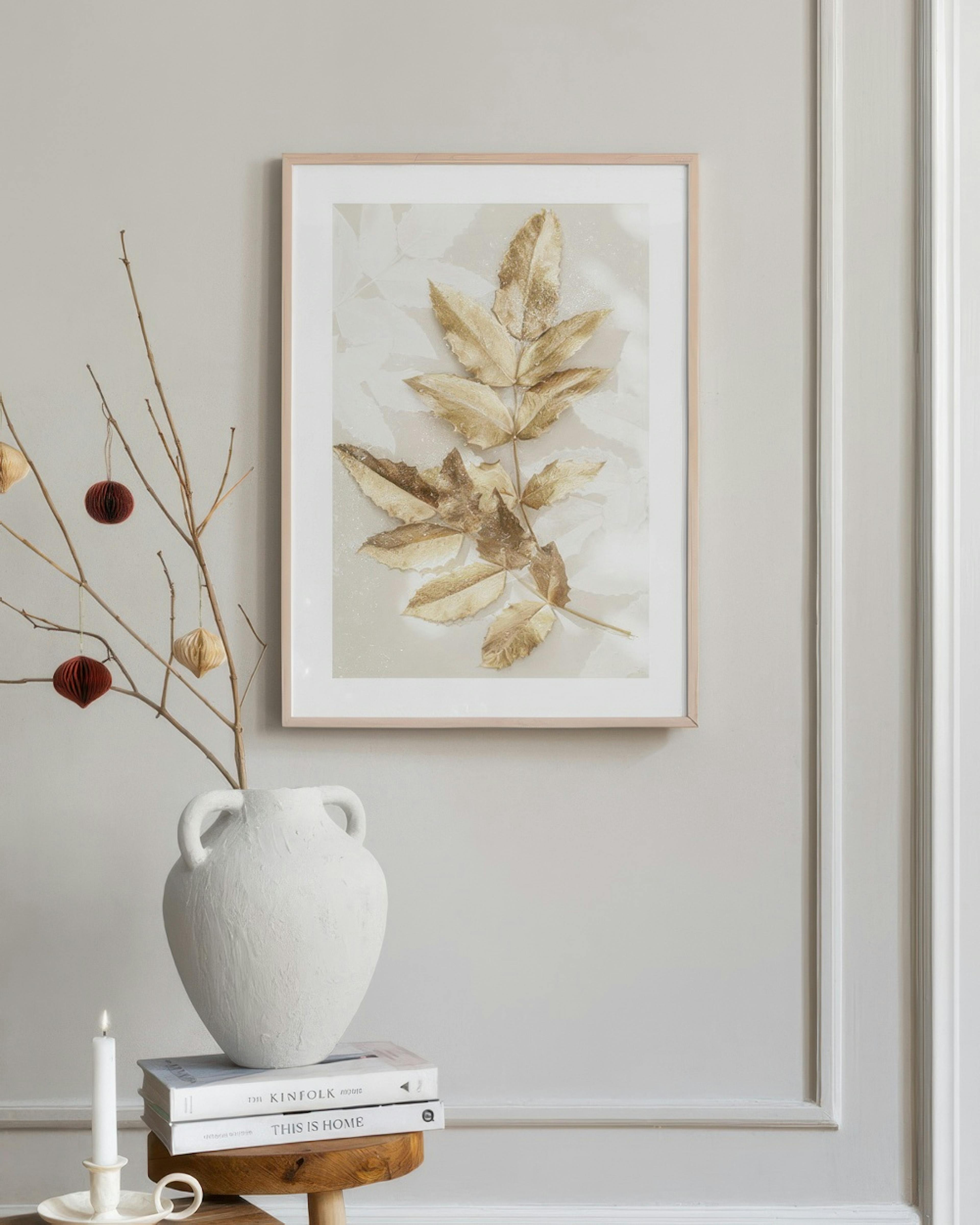 Golden Leaves No2 Poster