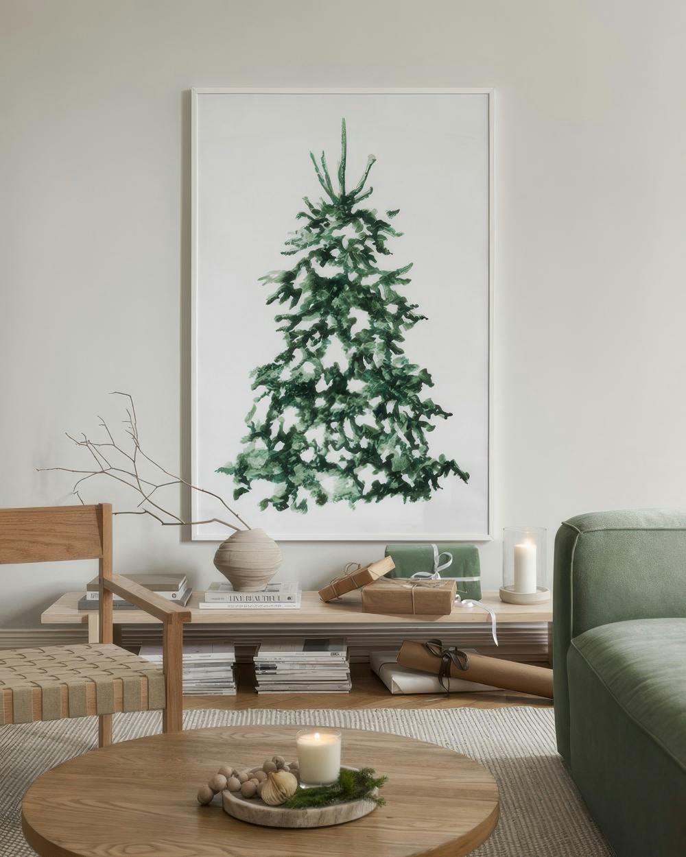67f5940694a579e504f7e5ba 1559324409 17875 display image DS holiday tree print – snowy christmas poster | desenio uk