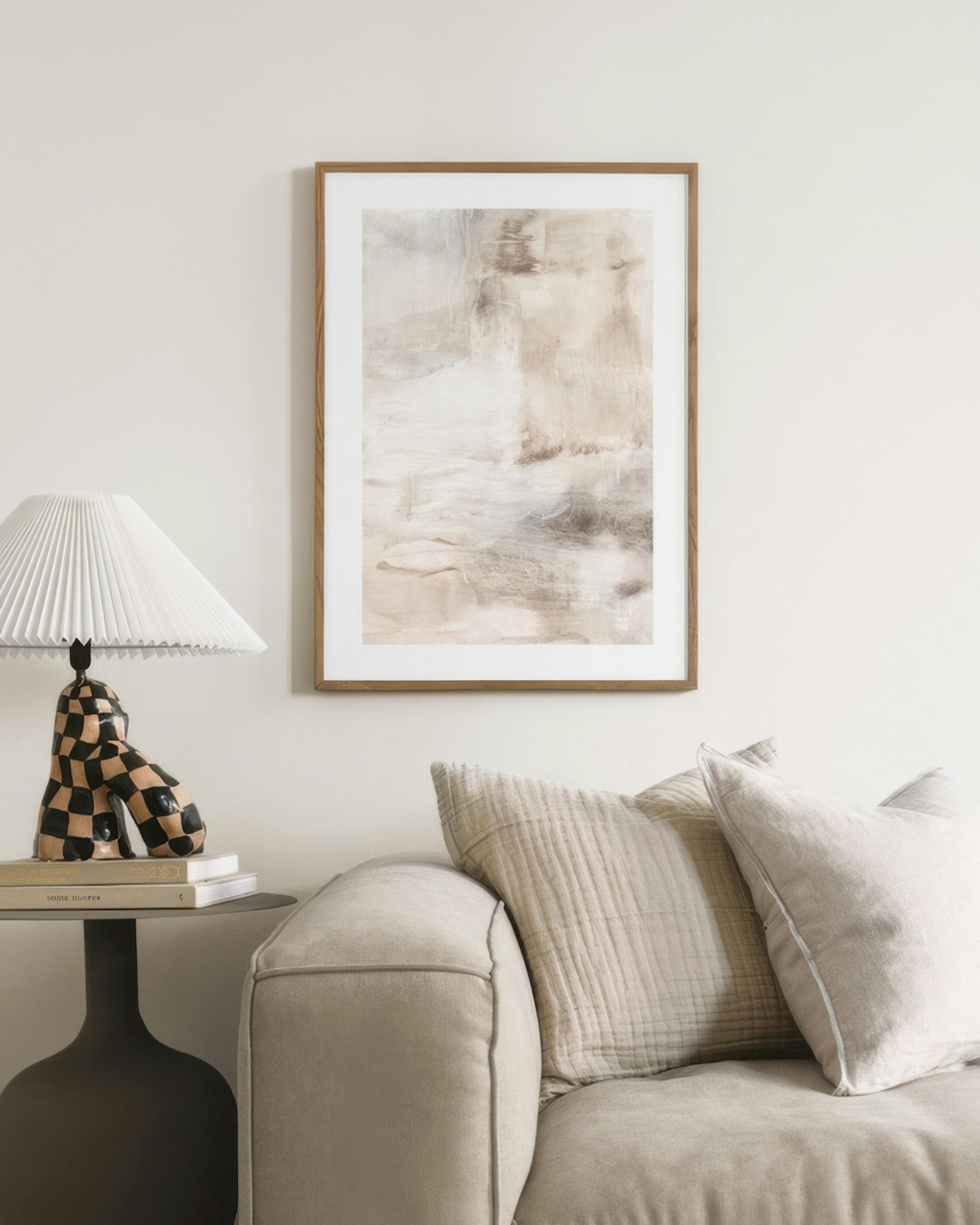 Soft Beige Painting No1 Print