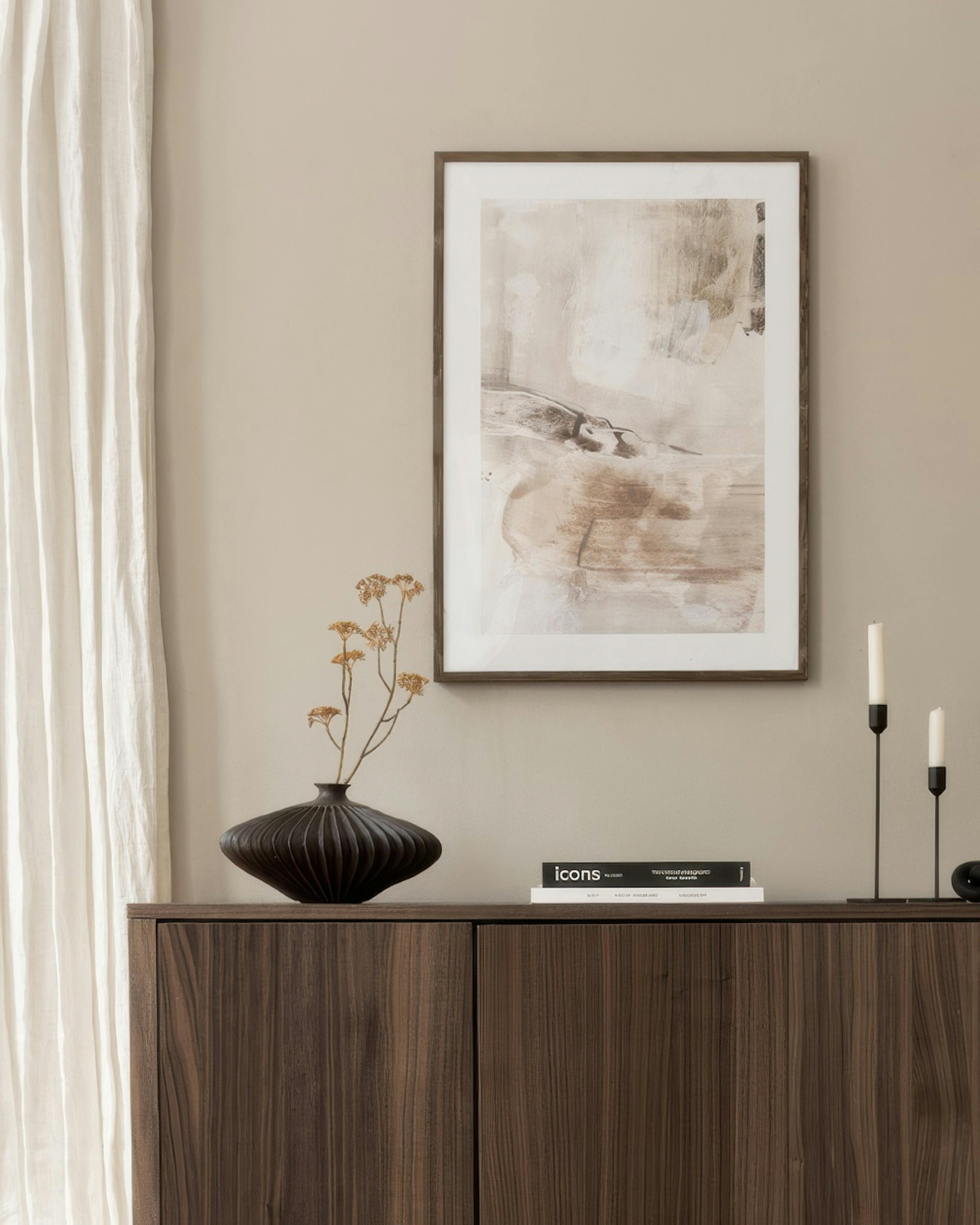 Soft Beige Painting No2 Poster