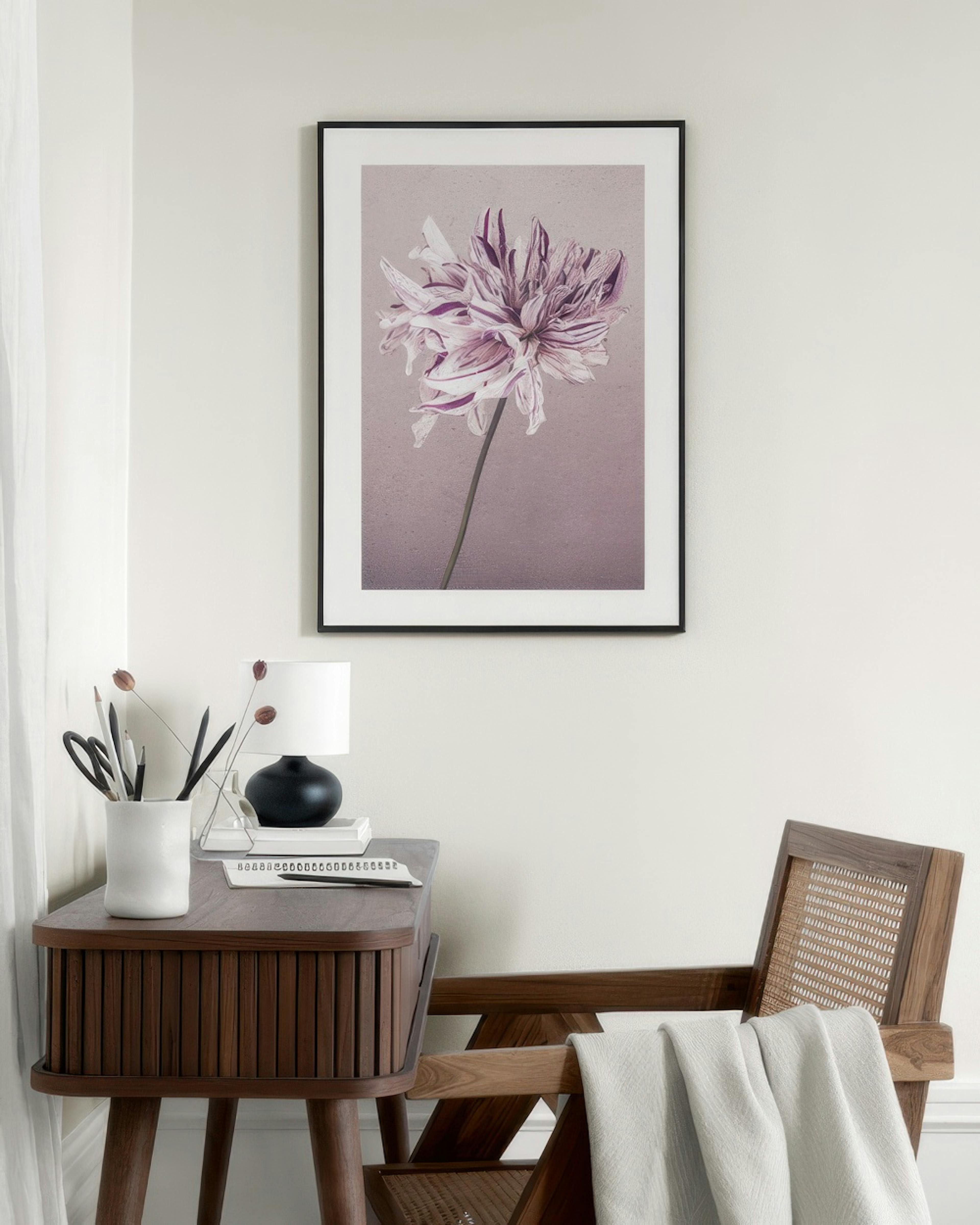 Purple Dahlia No1 Print