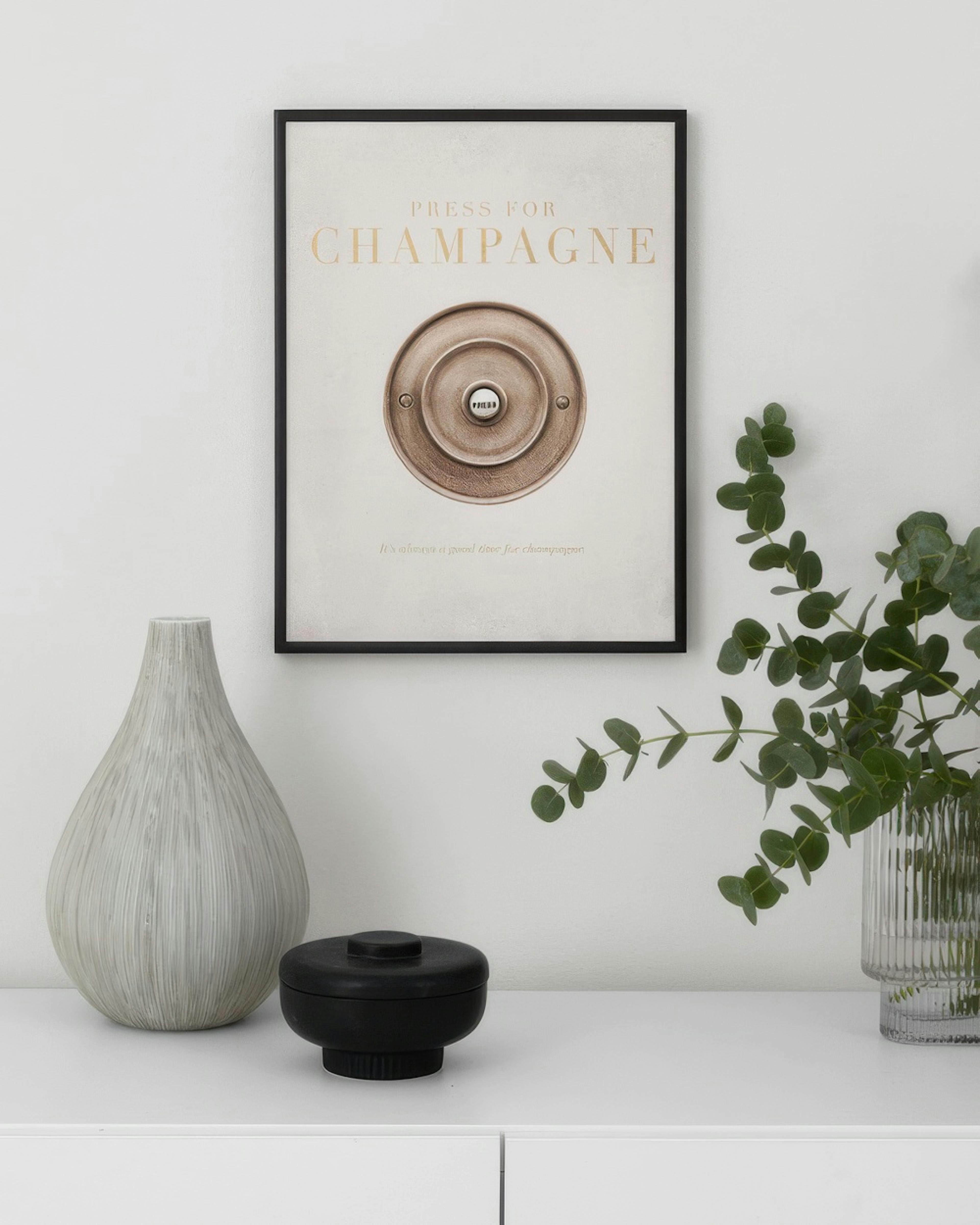 Press for Champagne Print