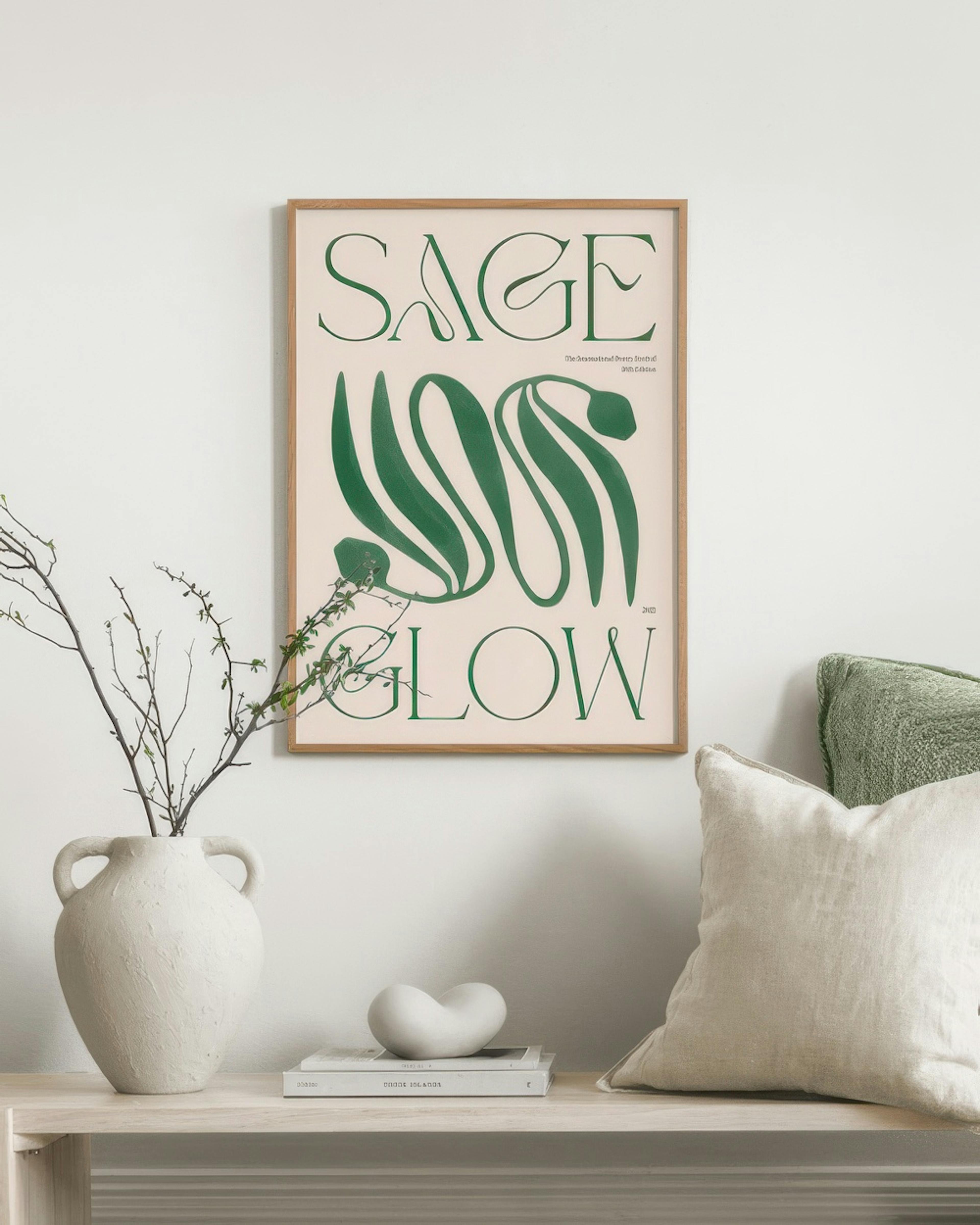 Sage Glow Print