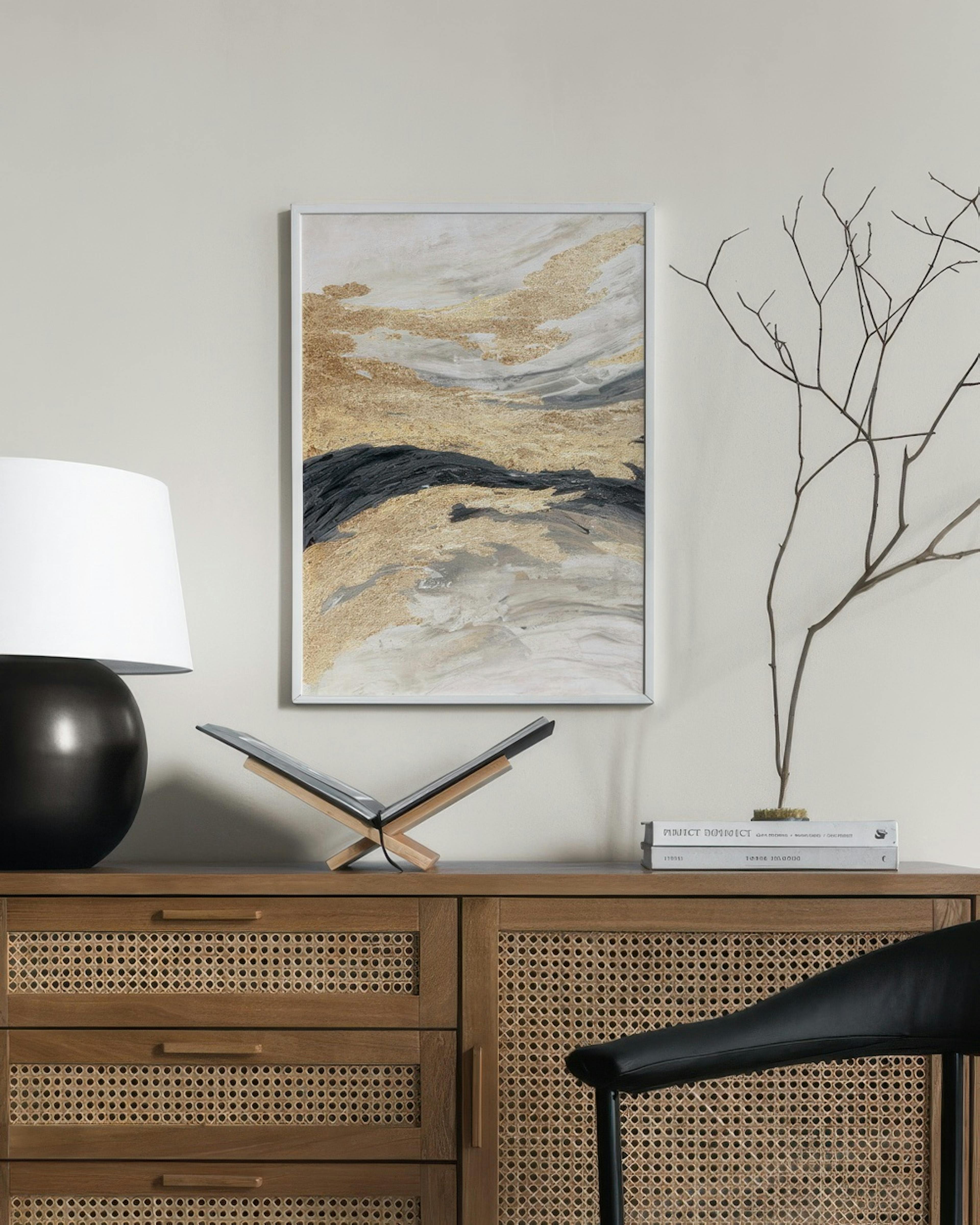 Gold Wave No1 Print